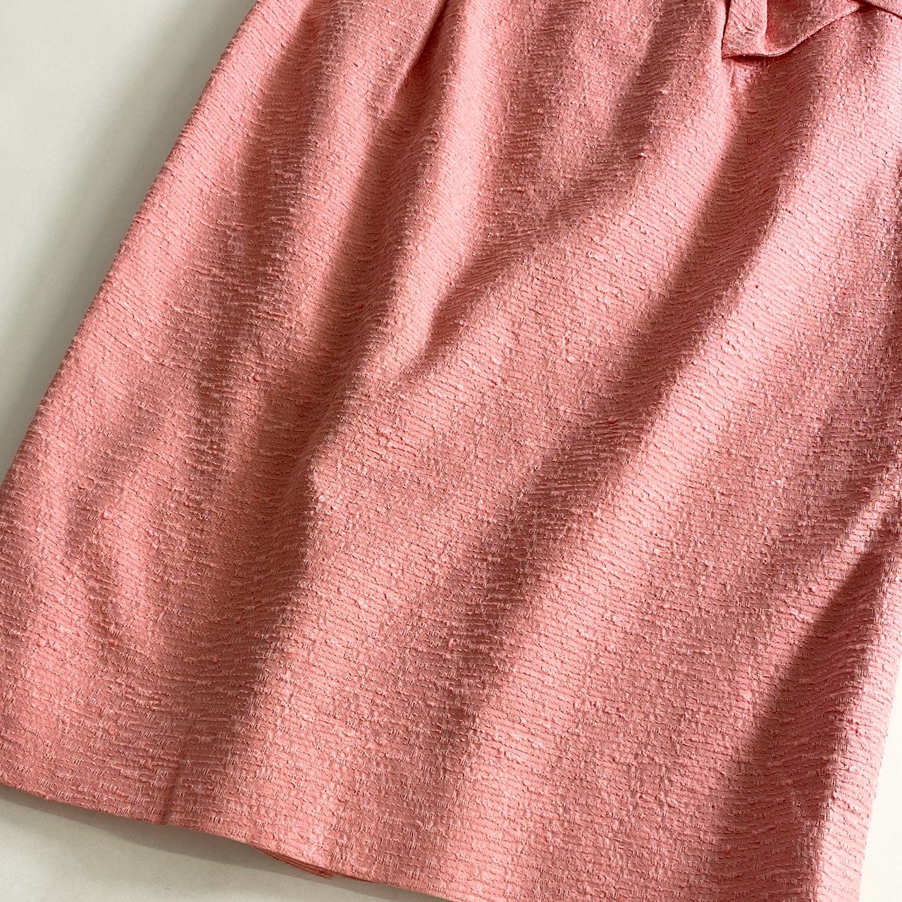19c21 《未使用》 定価¥86,900 HANAE MORI ハナエモリ ノースリーブワンピース 38 ピンク ドレス ウエストリボン タグ付き