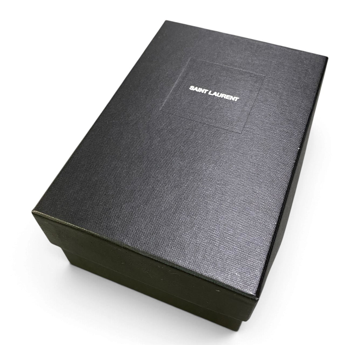 j15 SAINT LAURENT スウェードベルト クローバー ラインストーン イタリア製 ブラック レザー レディース 女性用k02i