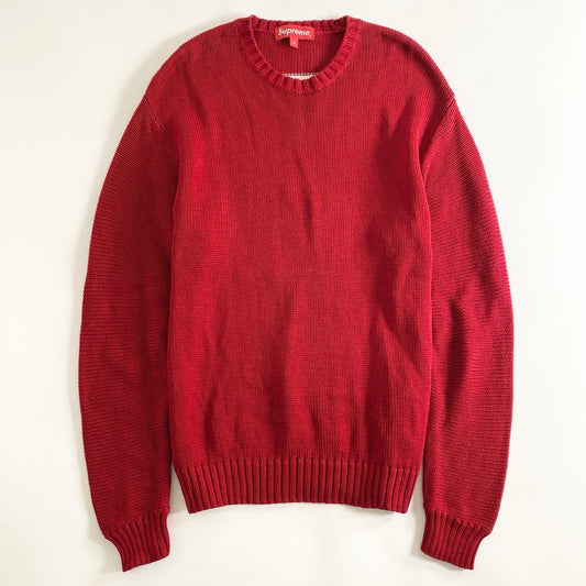 88i27 《美品》 Supreme シュプリーム Back Logo Sweater ニット セーター サイズS レッド コットン100% メンズ 20ss