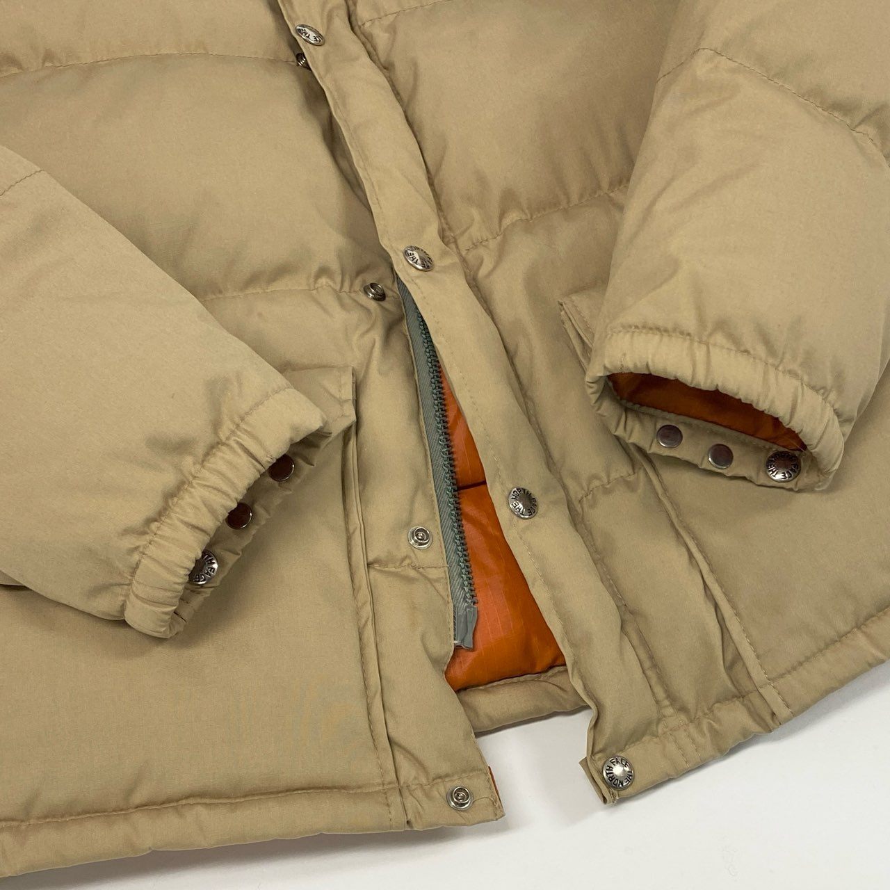 9h4 THE NORTH FACE ザノースフェイス 70s~80s USA製 茶タグ VINTAGE ダウンジャケット アウター XS ベージュ 画像参照 メンズk02i