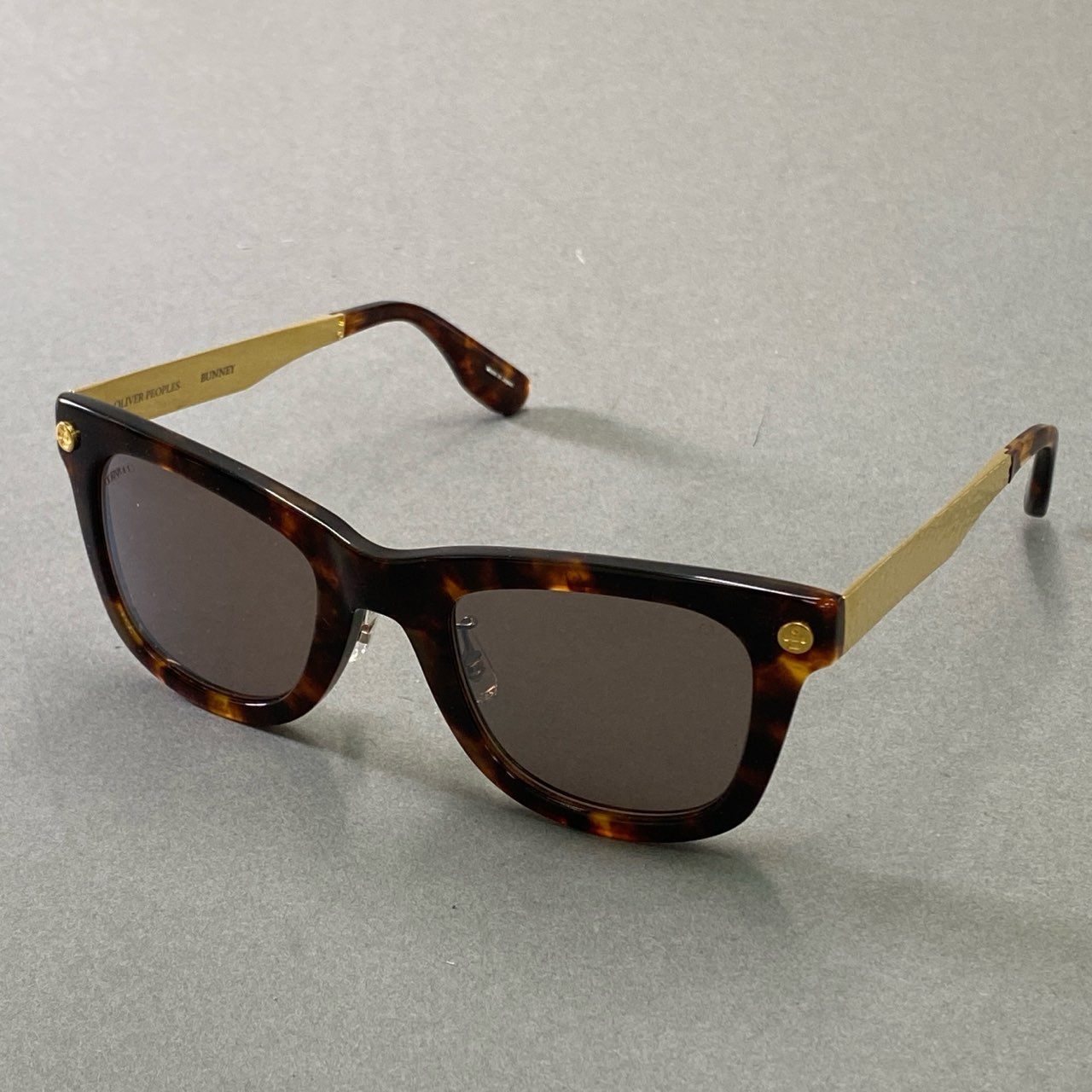 d15 定価¥58,300 OLIVER PEOPLES オリバーピープルズ × BUNNEY バニー 限定コラボ NHS STEVEN サングラス ブラウン ゴールド アイウェア メガネ 箱付き