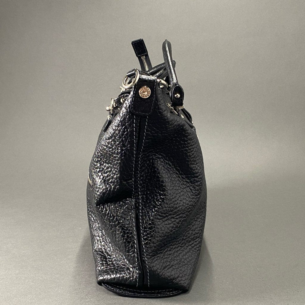 Ci3 PELLE BORSA ペレボルサ 2wayショルダーバッグ トートバッグ 型押し ブラック レザー