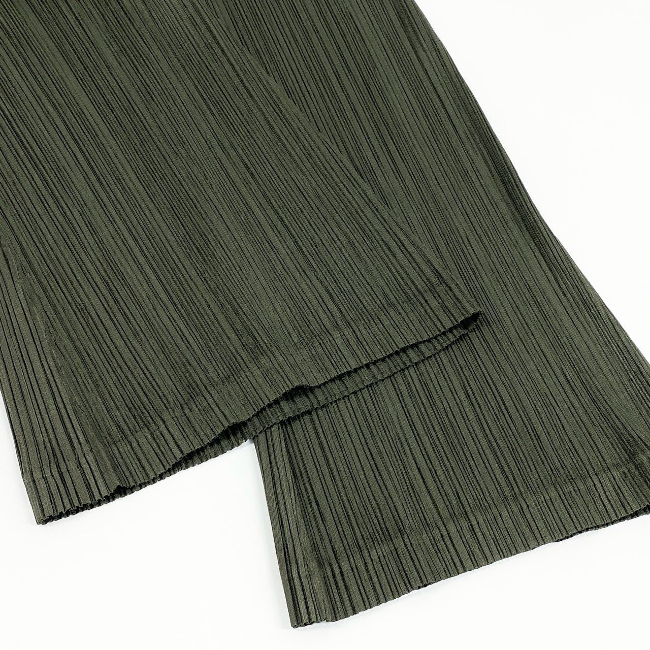 59e9 PLEATS PLEASE プリーツプリーズ プリーツパンツ ボトム サイズ4 PP83-JF414 カーキ レディース 女性用 イッセイミヤケ