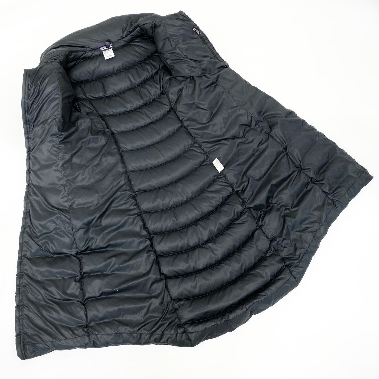 47h26 Patagonia パタゴニア フーデッド ロングダウンコート STY28467FA14 Sサイズ ブラックレディースo07t
