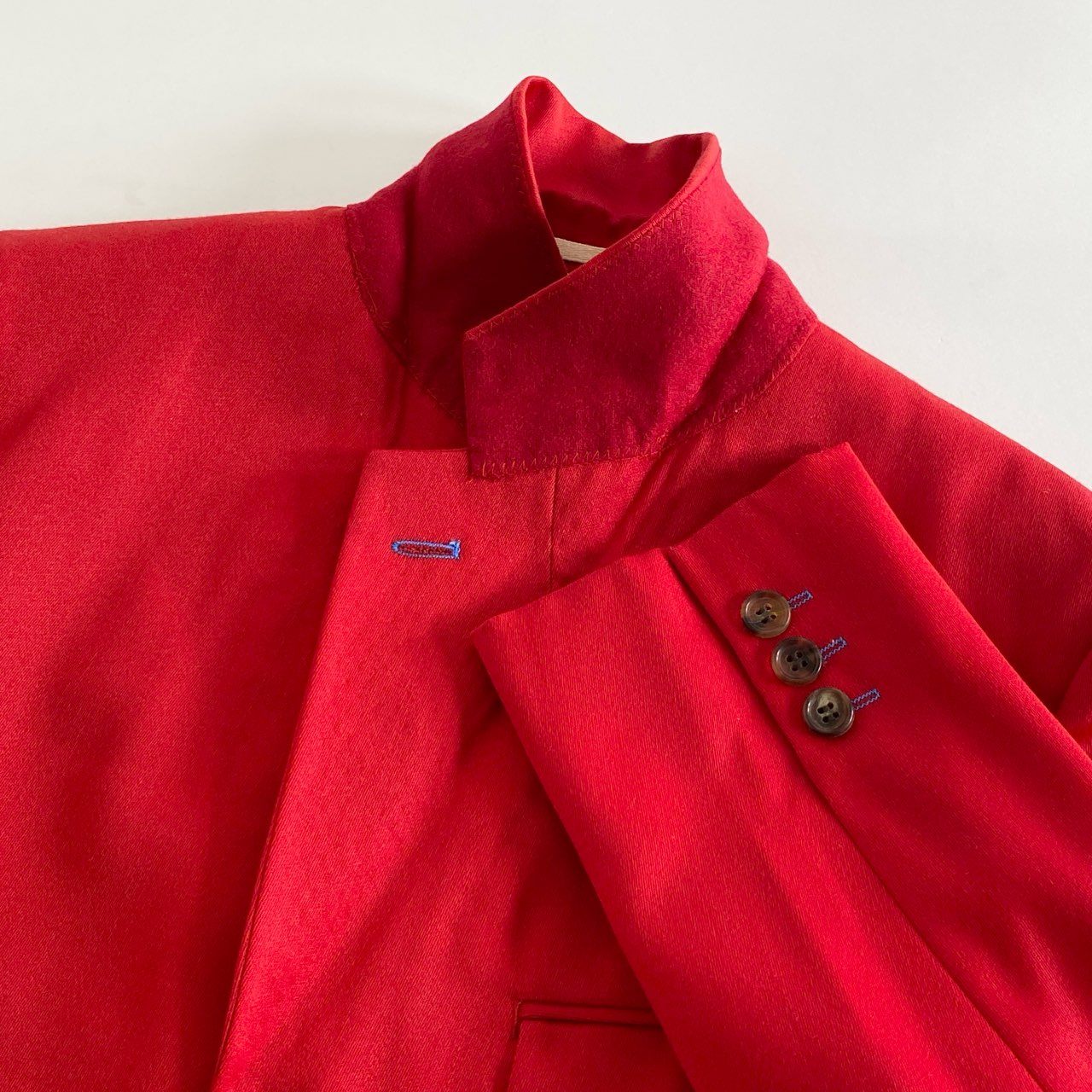67i5 COMME des GARCONS HOMME PLUS コムデギャルソンオムプリュス AD2007 セットアップ ジャケット パンツ S レッド ウール
