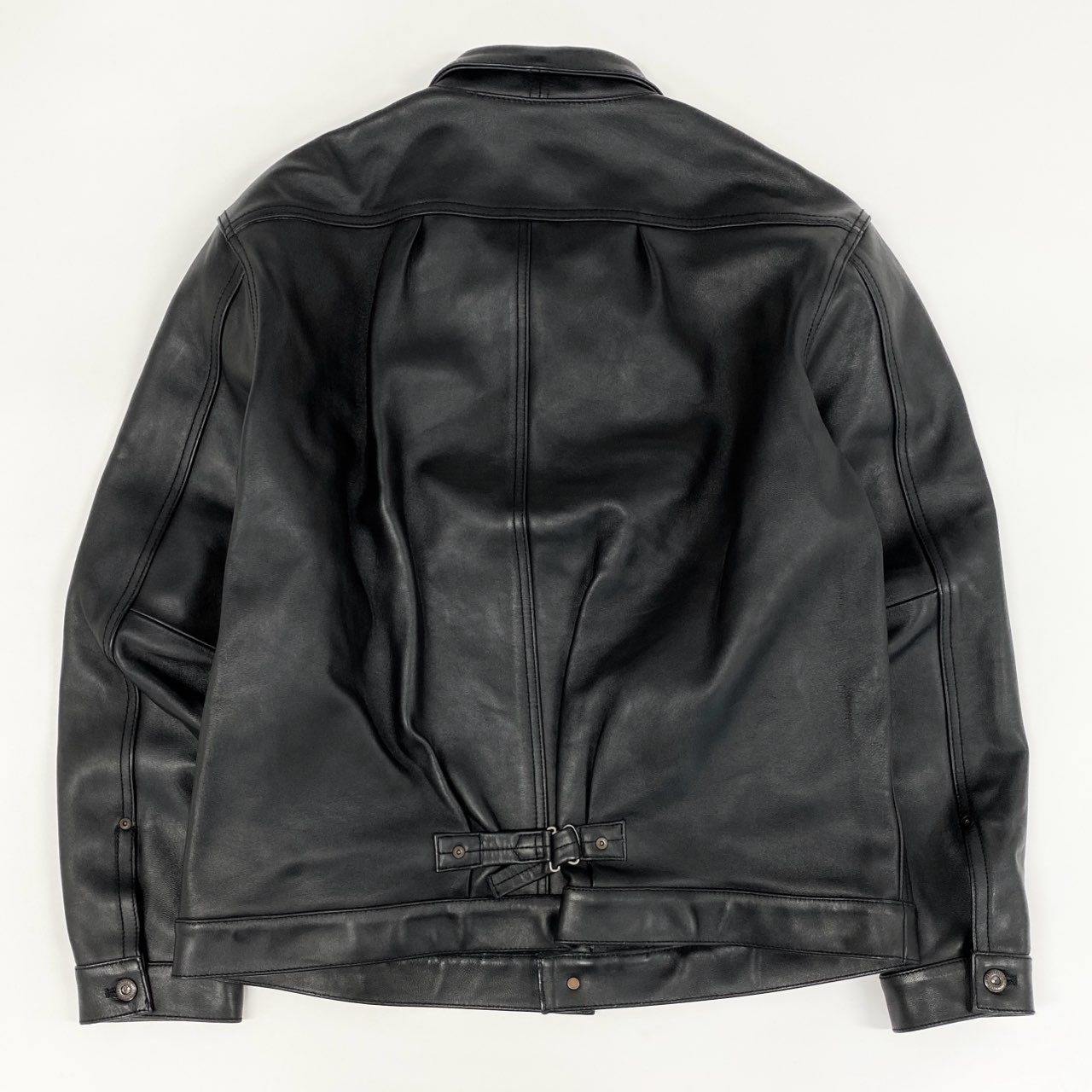 1g2 《美品》 Schott ショット SHEEP LEATHER 1st TRACKER JACKET 782-3950128 XL ブラック シープレザー トラッカージャケット ラムスキン