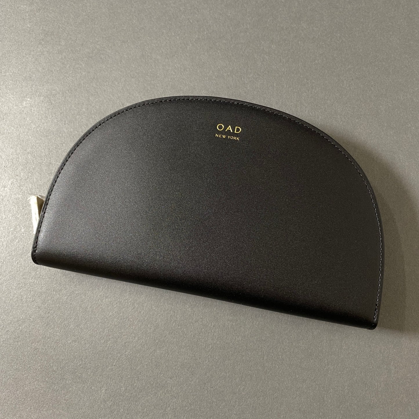 7f27 《未使用保管品》 OAD NEW YORK オーエーディー ニューヨーク Dia Continental Mirror Wallet ミラーロングウォレット ブラック レザー ラウンドジップ 長財布