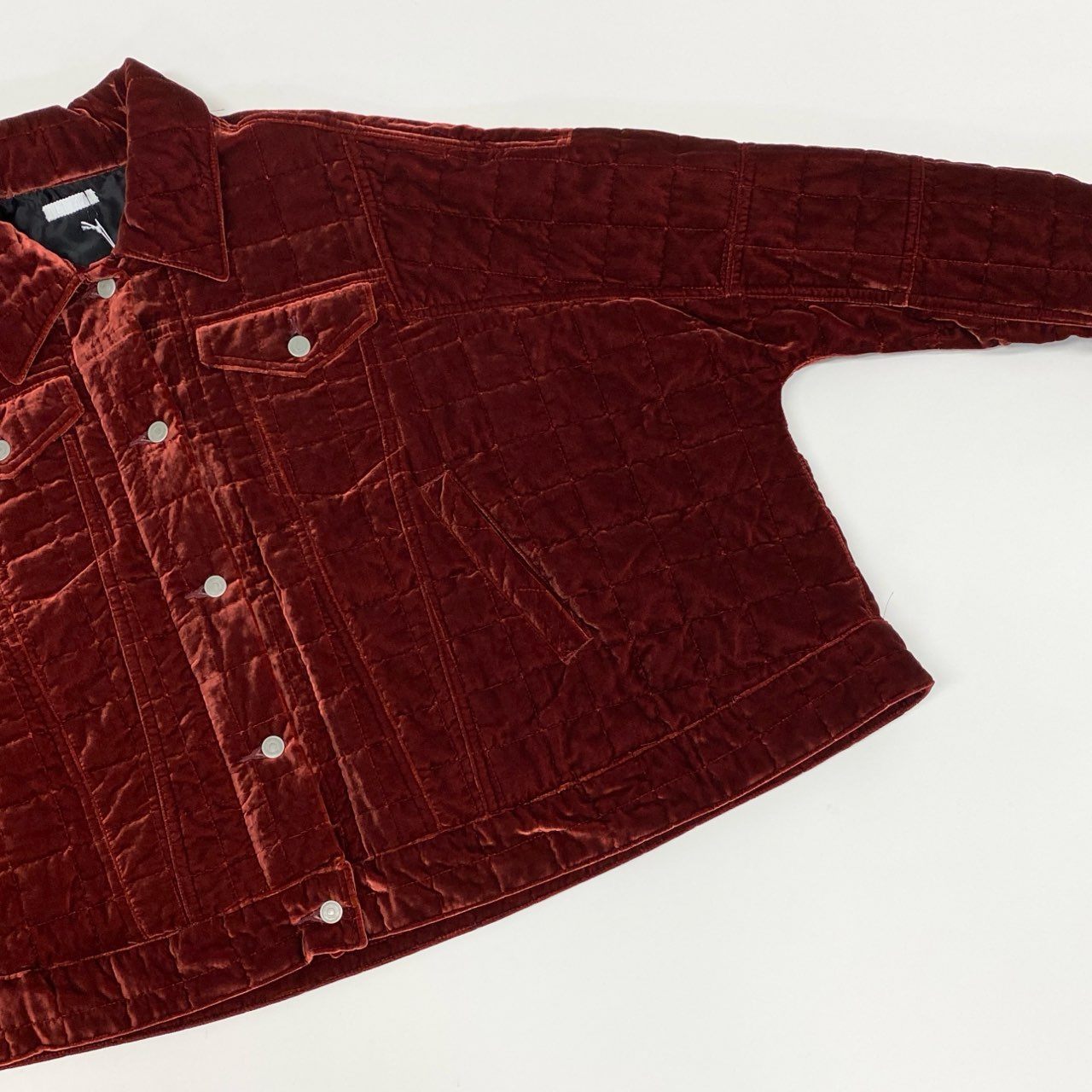 4l10《極美品》 定価96,800円 TELMA テルマ COCOON BLOUSON ブルゾン ジャケット TLM23FC070 サイズ36 オレンジ キュプラ100% レディース 日本製