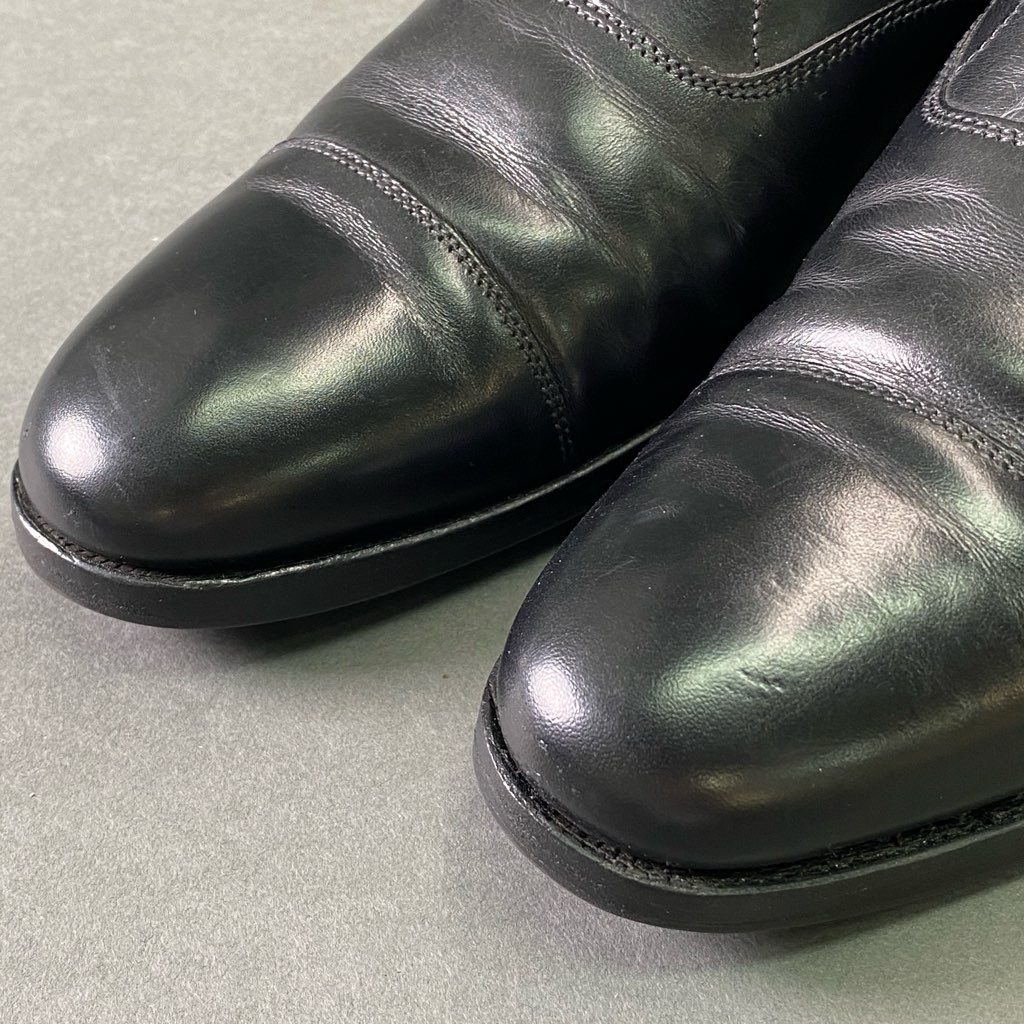 1e7 《美品》 Crockett&Jones クロケットアンドジョーンズ ALKA LONSDALE ロンズデール ストレートチップ ドレスシューズ 24.5cm ブラック レザー ビジネス フォーマル オードリー