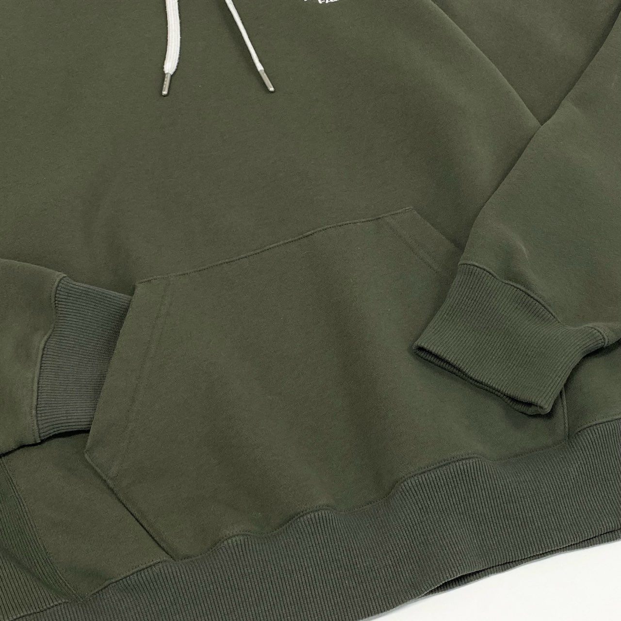 40d28 THE NORTH FACE ザノースフェイス Square Logo Hoodie スクエアロゴフーディ プルオーバー パーカー ロゴ刺繍 NT62338 L カーキ