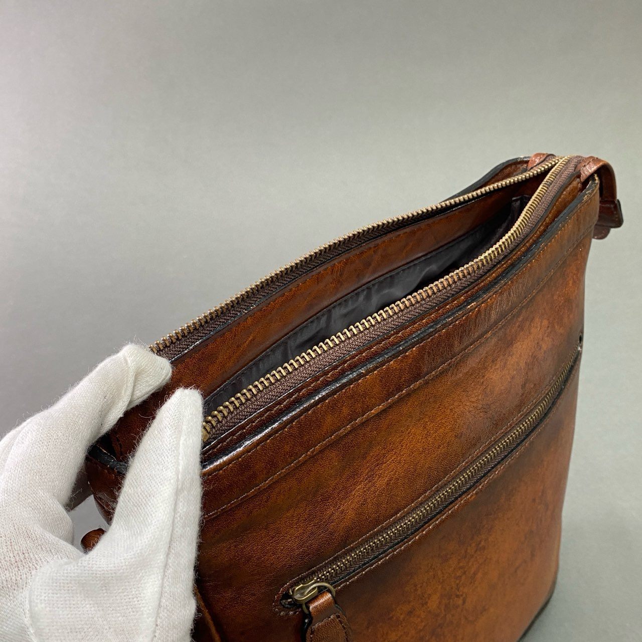 Cb10 Lugard ラガード LUGGAGE AOKI 青木鞄 レザーショルダーバッグ ブラウン Leather 本革 日本製 Vintage ヴィンテージ風