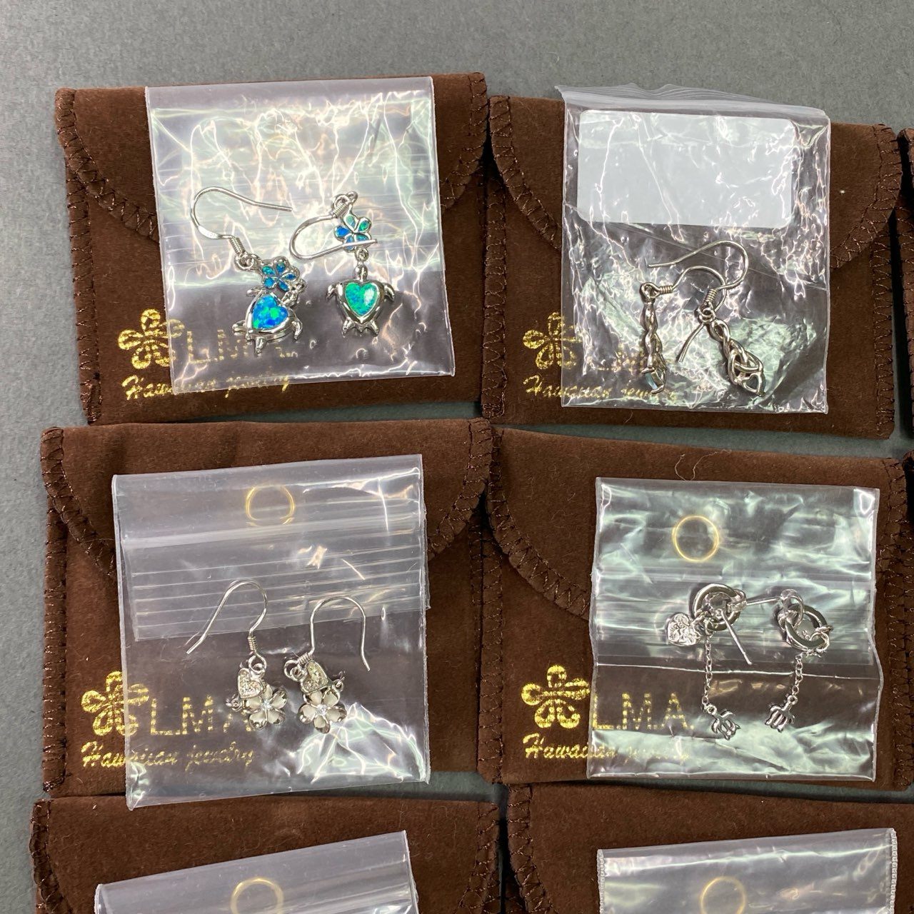 c6 L.M.A Hawaiian Jewelry 10点以上まとめ セット売り ハワイアンジュエリー ピアス ホヌ 亀 イルカ プルメリア 花 アクセサリー レディース シルバー