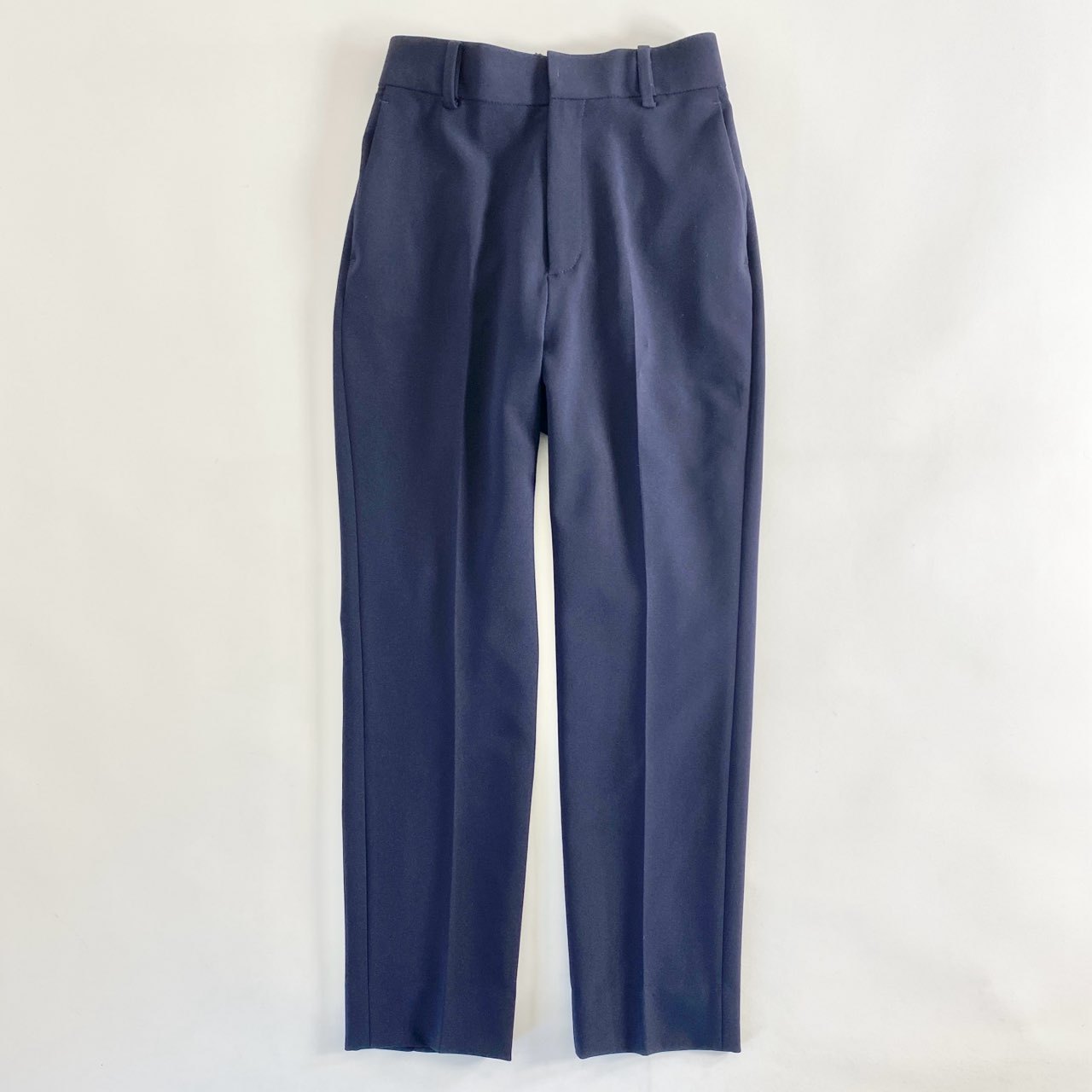 19d4 《未使用》 定価¥17,600 CELFORD セルフォード センタープレス テーパードパンツ 36 ネイビー WASHABLE スラックス タグ付き