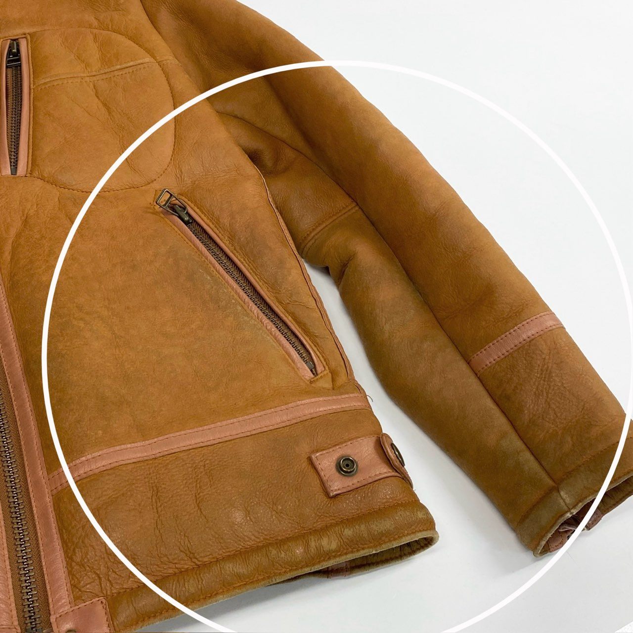 16j20 AVIREX アヴィレックス MOUTON RIDERS JACKET ムートンライダースジャケット 6151117 L キャメル ラムレザー ジャケット ボア アメカジt18r
