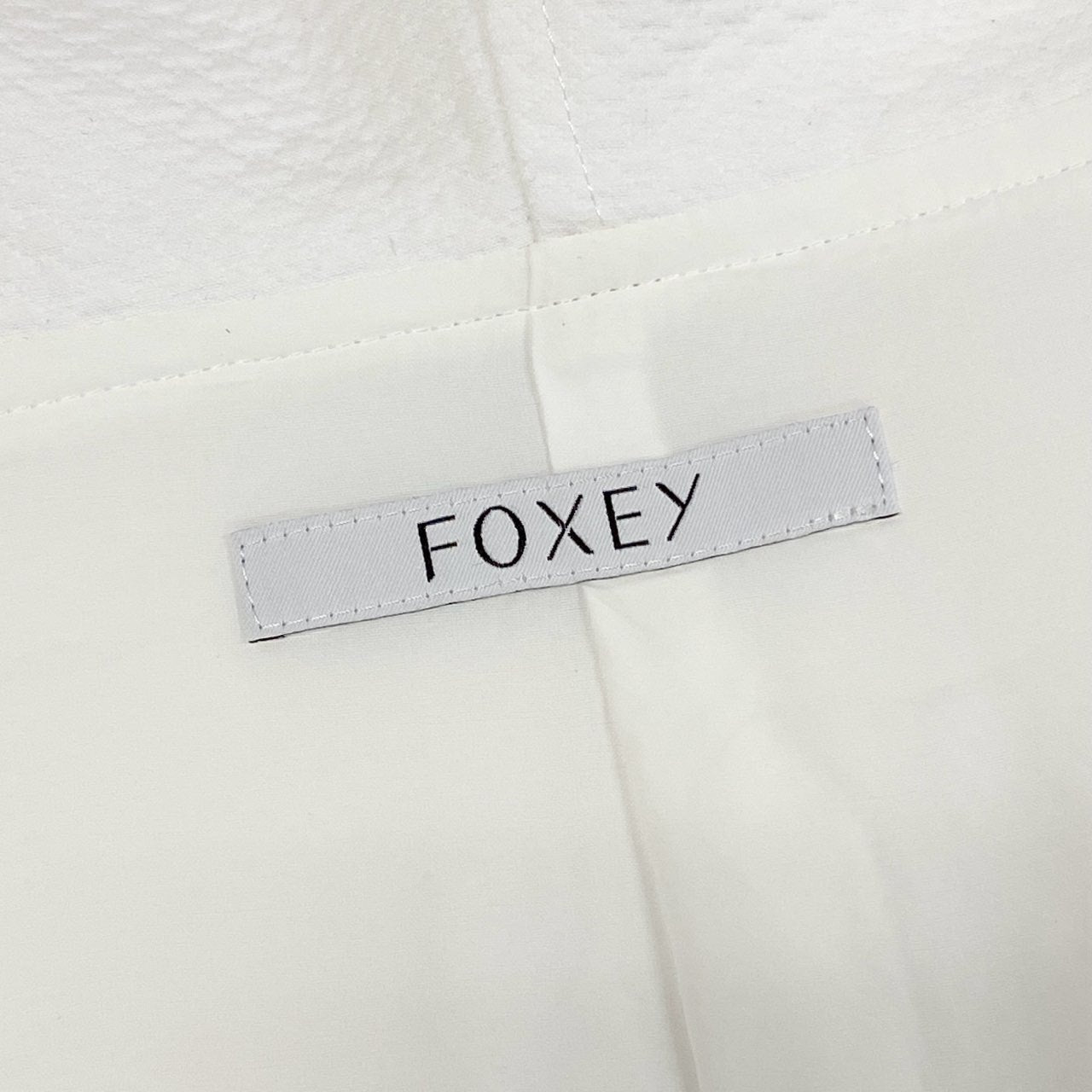 42a23 《美品》 FOXEY フォクシー The Pippa Dress ザ ピッパドレス ワンピース 422874 38 ホワイト 画像参照 キュプラフード 日本製