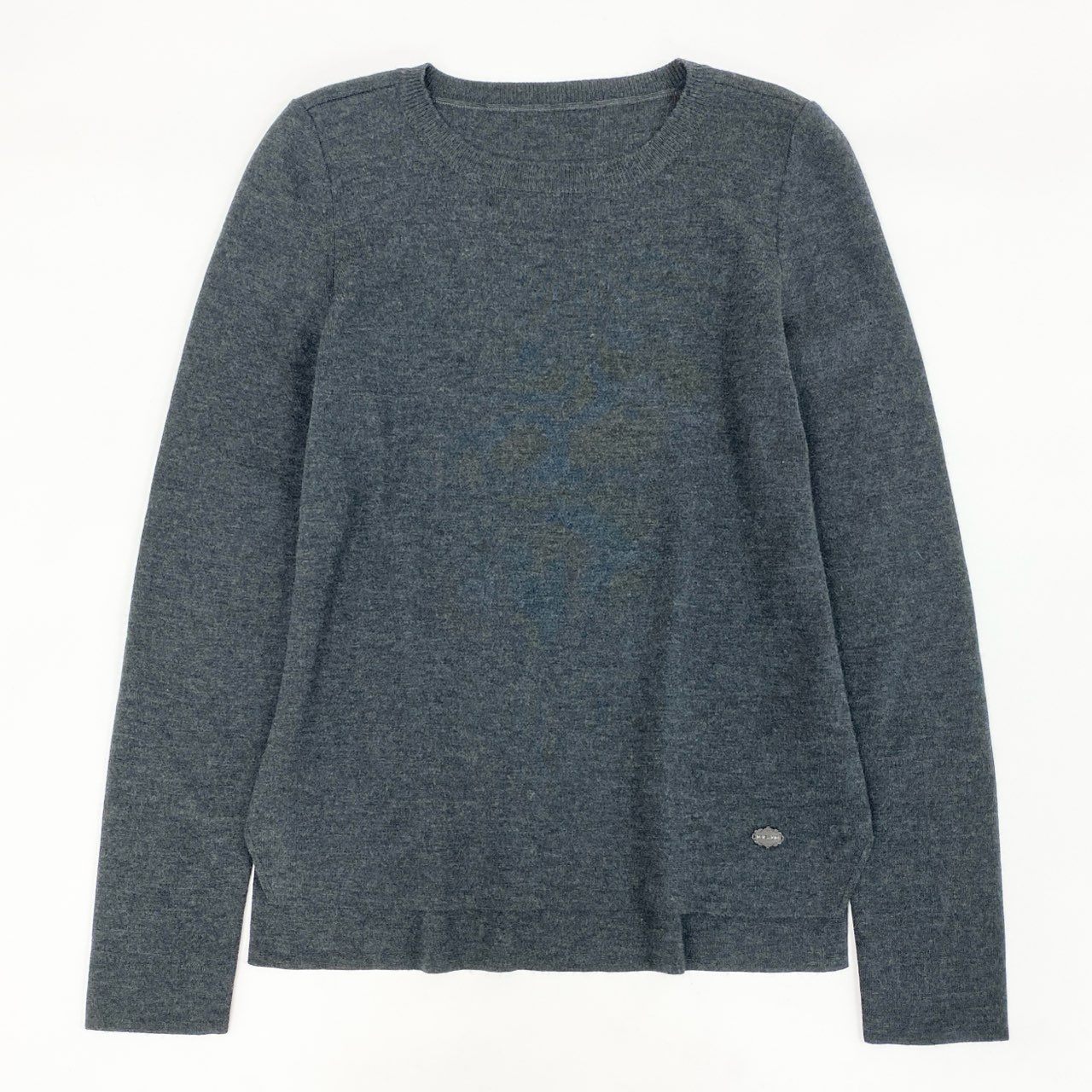 34d4 《美品》 FOXEY フォクシー グレースウール ニット セーター トップス 31882 サイズ38 グレー ウール100% レディース 日本製