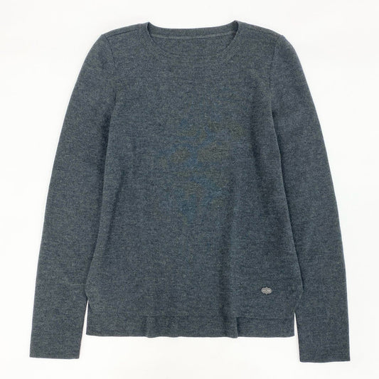 34d4 《美品》 FOXEY フォクシー グレースウール ニット セーター トップス 31882 サイズ38 グレー ウール100% レディース 日本製