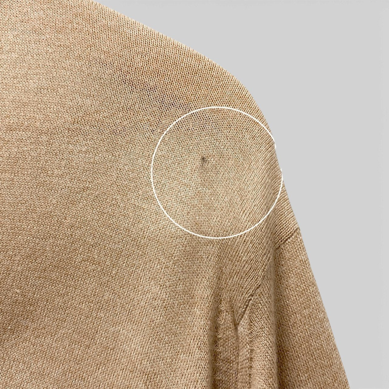 6b17 JOHN SMEDLEY ジョンスメドレー Vネックニットセーター コットンウール イギリス製 XLサイズ ベージュ メンズ 男性用u02t
