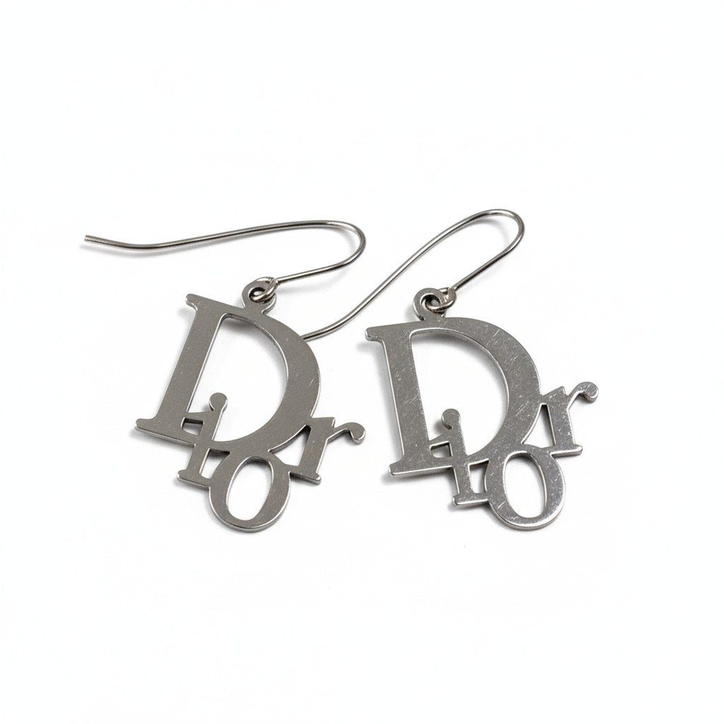 Dior ロゴデザイン 片耳ピアス d9 Christian Dior クリスチャンディオール ロゴデザイン 両耳 ピアス
