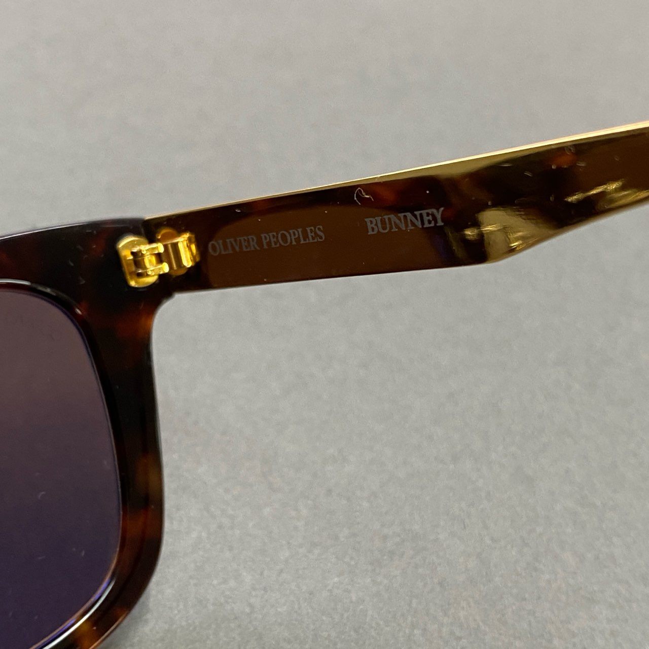 d15 定価¥58,300 OLIVER PEOPLES オリバーピープルズ × BUNNEY バニー 限定コラボ NHS STEVEN サングラス ブラウン ゴールド アイウェア メガネ 箱付き