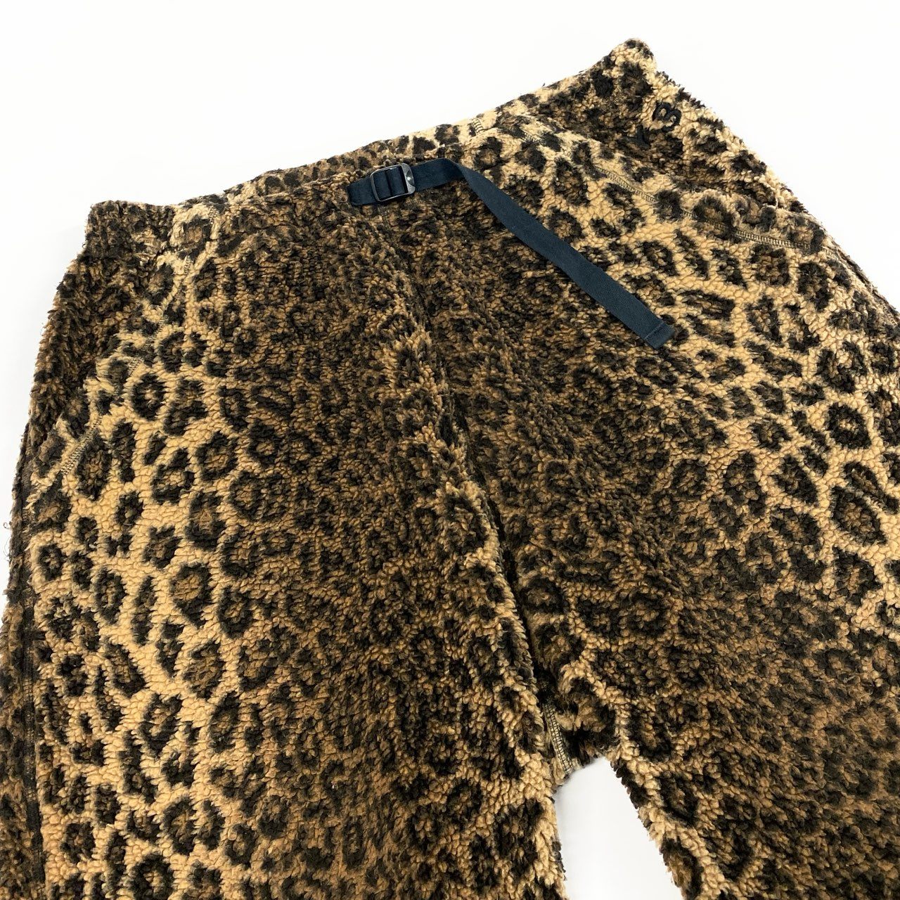 53e7 Y-3 ワイスリー ヨウジヤマモト レオパード柄 ボアワンドパンツ ショーツ サイズM ブラウン メンズ 男性用 ボトム