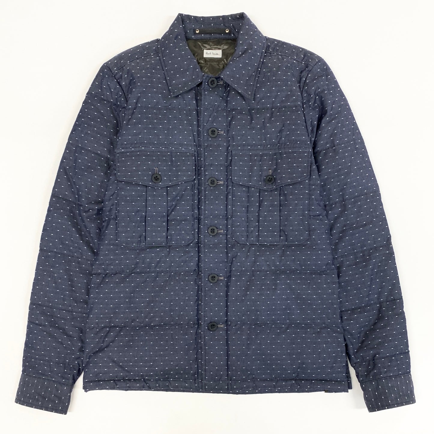 56H1 Paul Smith ポールスミス ダウンジャケット ドット柄 アウター コート キルティング メンズ 男性用 紳士服 PM-BM-62311 M ネイビーu02t