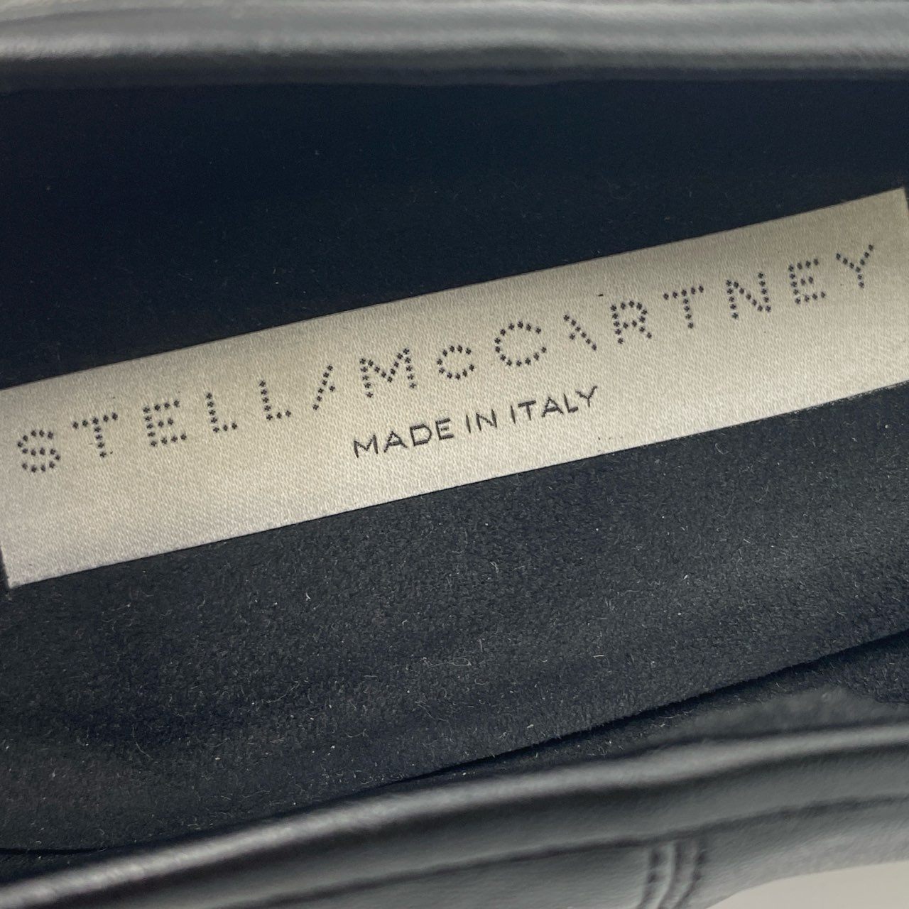1h7 STELLA McCARTNEY ステラマッカートニー ゴールドチェーンストラップ パンプス サイズ36 ブラック エコレザー レディース シューズ 靴k02i