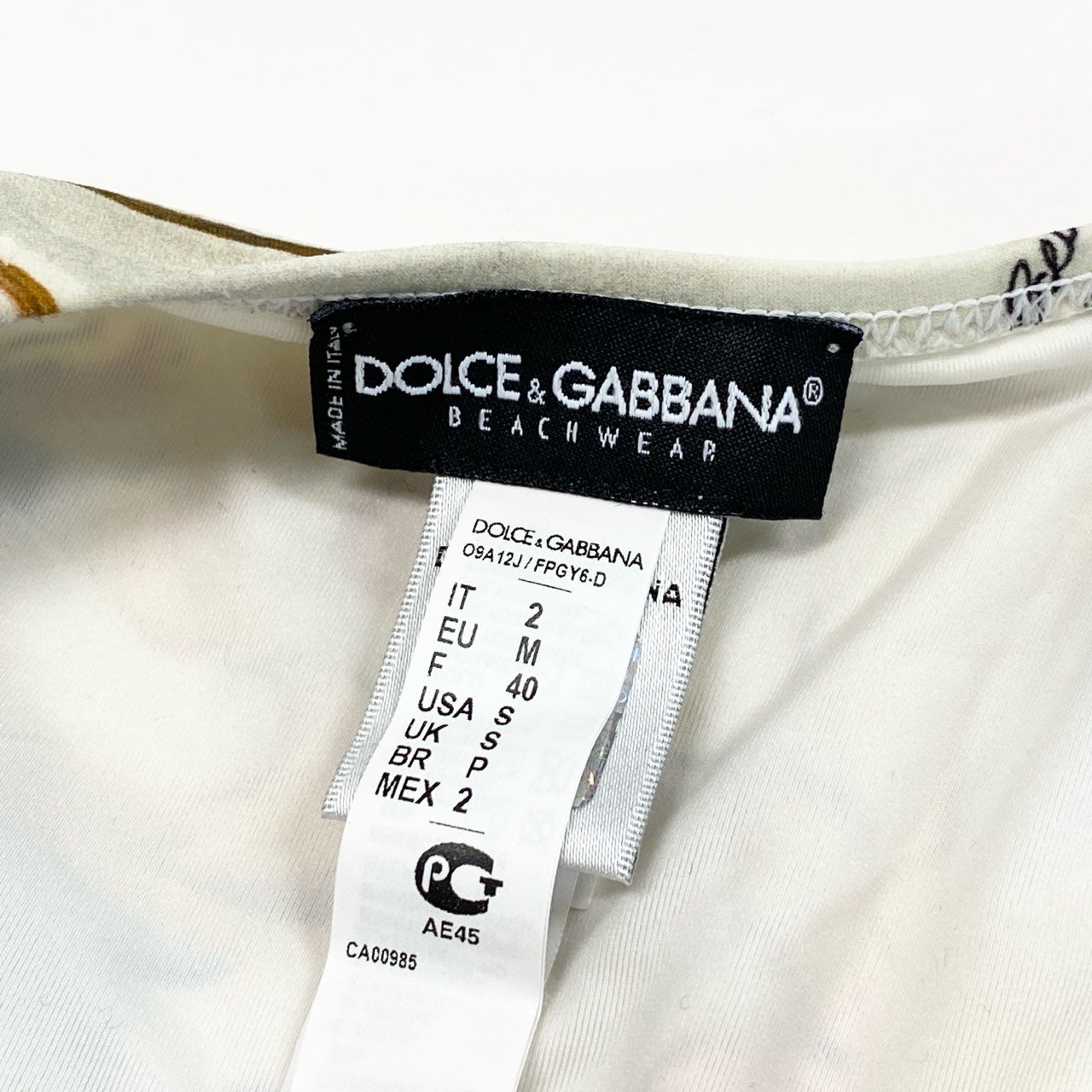 5d2 DOLCE&GABBANA ドルチェアンドガッバーナ スイムウェア ビーチウェア 水着 BEACH WEAR EU:M レディース