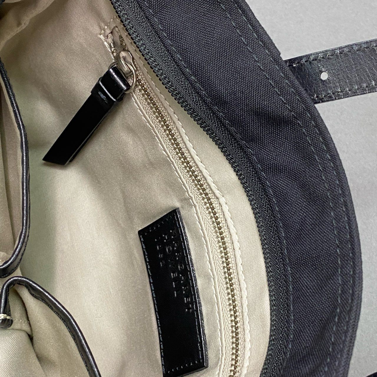 Ac6 《美品》 MARGARET HOWELL idea マーガレットハウエル アイデア 2WAY ミニトートバッグ ハンドバッグ ブラック ショルダーバッグ Pinner カバン