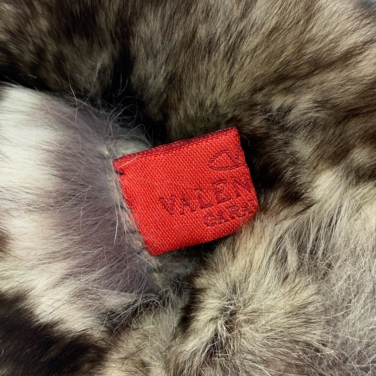 a17 VALENTINO GARAVANI ヴァレンティノ ガラヴァーニ ファーコンビ カシミヤ100 レザーグローブ ブラック 手袋 イタリア製 箱付き