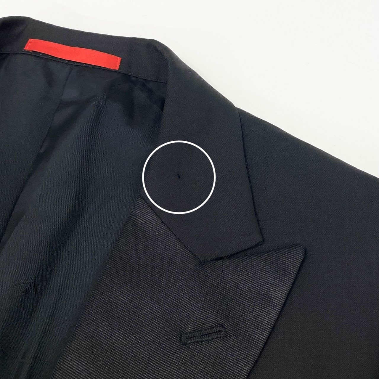 61g23 ISAIA NAPOLI イザイア ナポリ セットアップ スーツ GREGORY グレゴリー ピークドラペル テーラードジャケット スラックスパンツ 大きいサイズ 56 ブラック メンズ