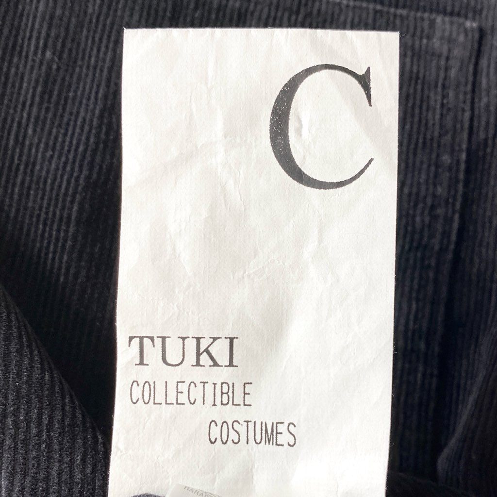 63g2 TUKI ツキ type2 corduroy コーデュロイ オーバーオール ボトムス 0054C 0 ブラック コットン 日本製