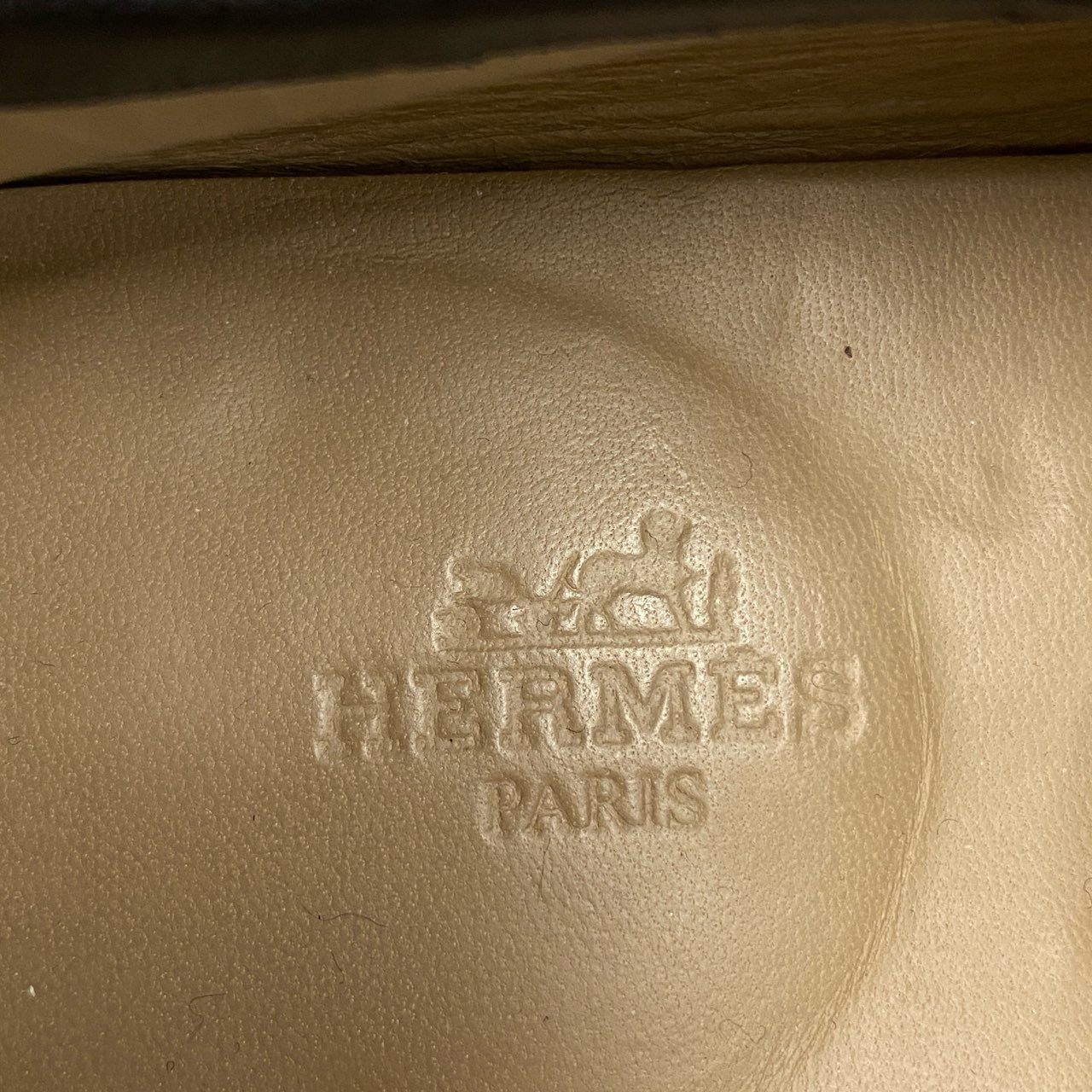 3i27 HERMES エルメス モカシンパリ Hロゴ 金具 ローファー スリッポン シューズ コンスタンス 40 ブラック レザー