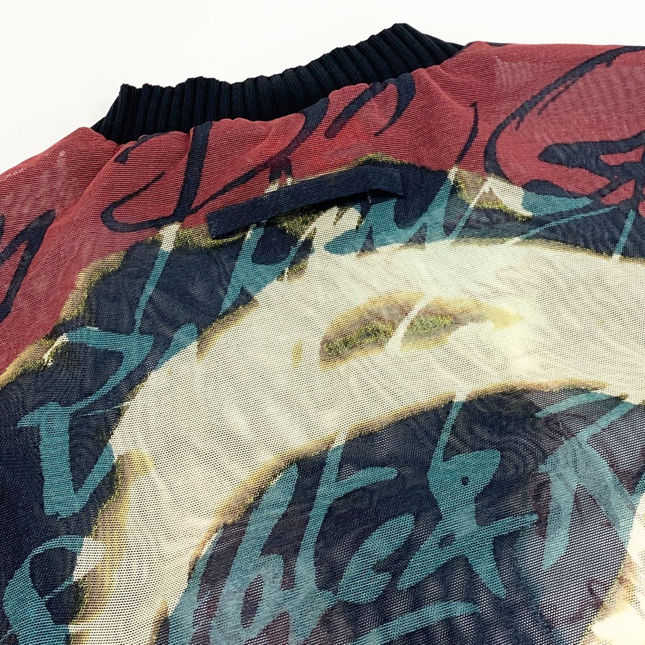 52d10 Jean Paul GAULTIER CLASSIQUE ジャンポールゴルチエ 98-99 パワーネット セカンドスキン 長袖Tシャツ カットソー トップス 90s アーカイブ サイズ40 マルチカラー レディース 日本製