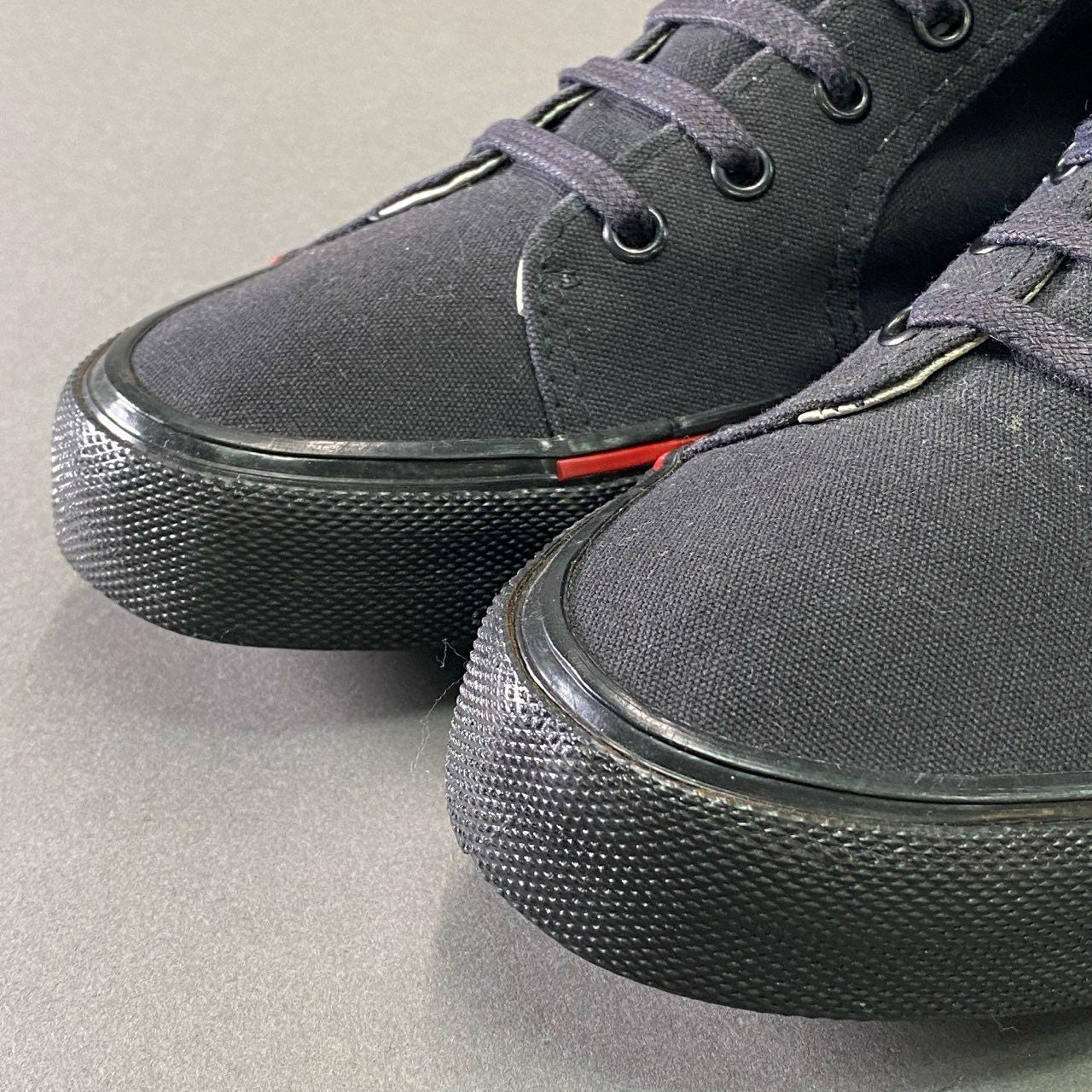 6d16 《美品》 Dior HOMME ディオール オム キャンバス ハイカットスニーカー 41 1/2 ブラック シューズ イタリア製