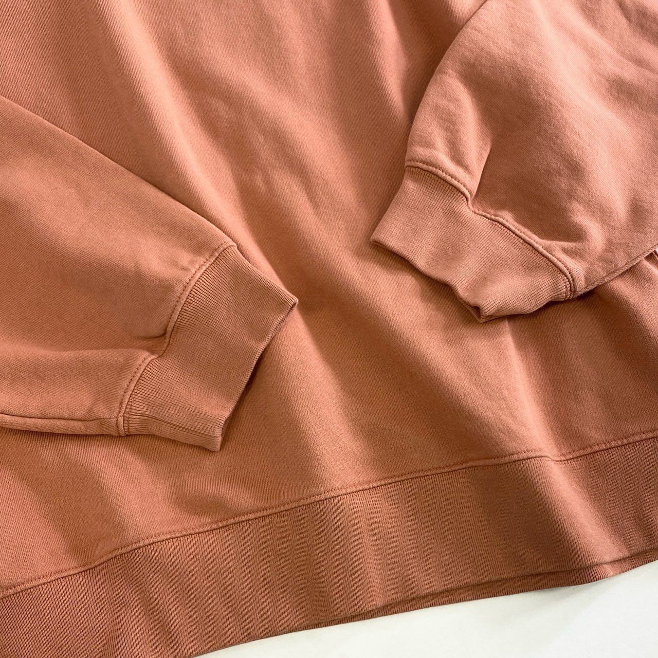 50k8 DRIES VAN NOTEN ドリスヴァンノッテン クルーネック スウェット プルオーバー トップス オーバーサイズ 1157-343-1274 Mサイズ ピンクベージュ コットン