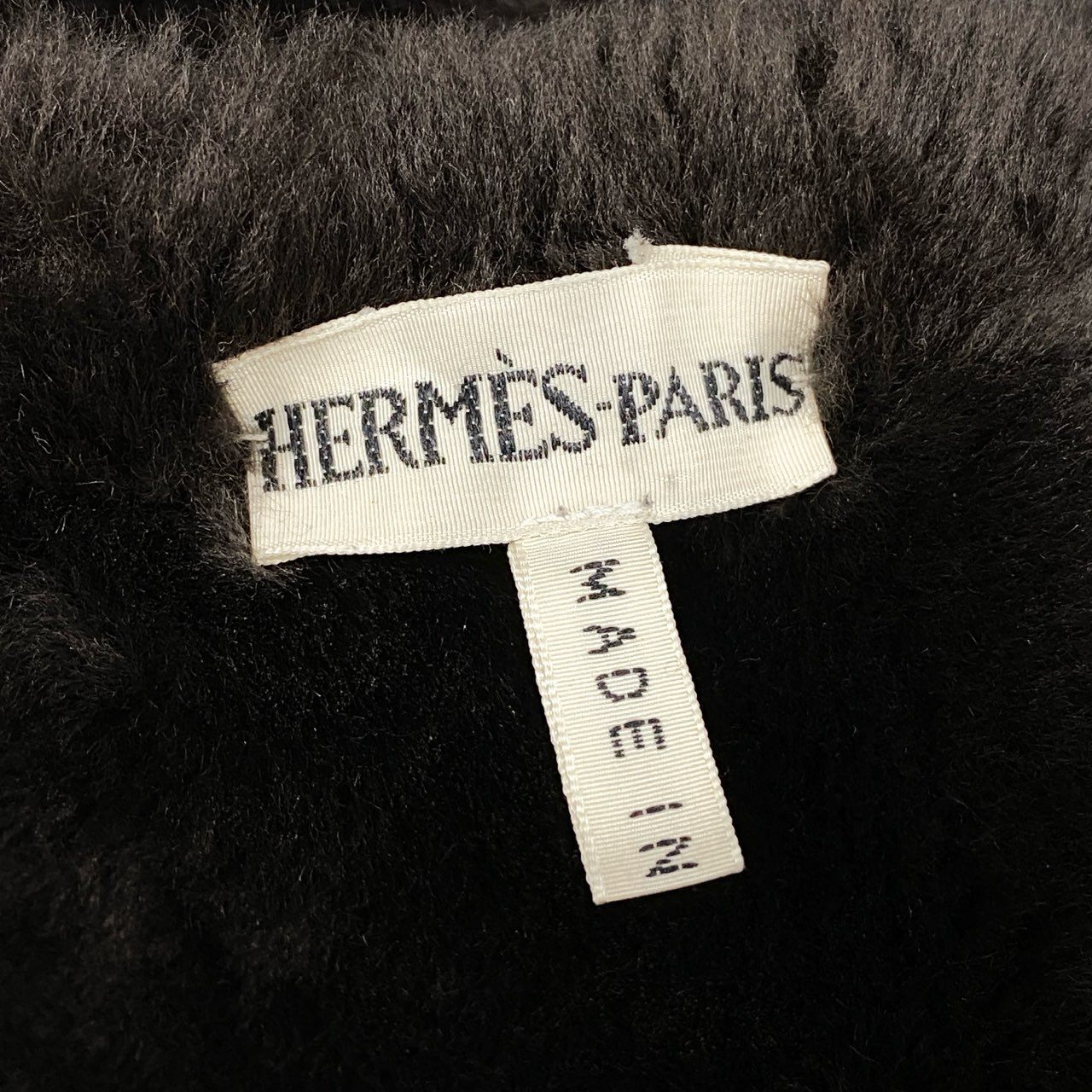 53e7 【マルジェラ期】HERMES エルメス ムートンロングコート ストールパーツ付き サイズ40 ブラウン ムートン メンズ Margiela year mouton coat 00's