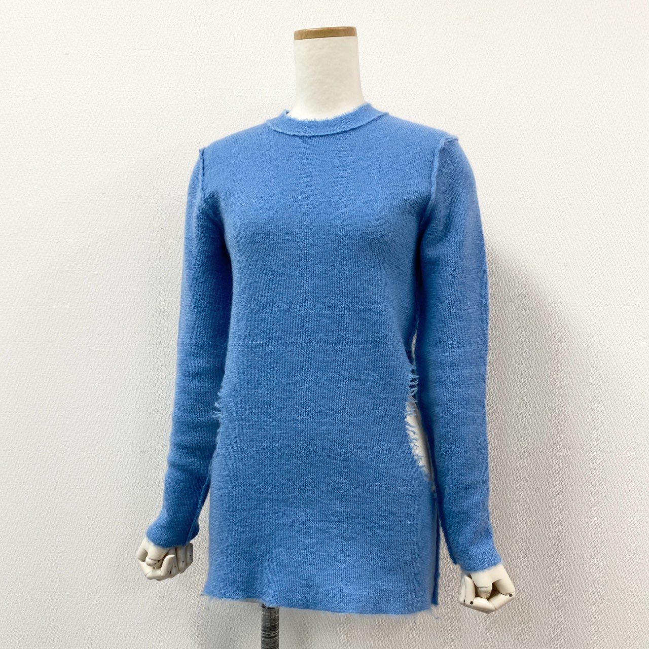 61g23 TOGA トーガ Mohair knit Pullover モヘアニットプルオーバー セーター 日本製 TA02-XN007 36 ブルー レディース