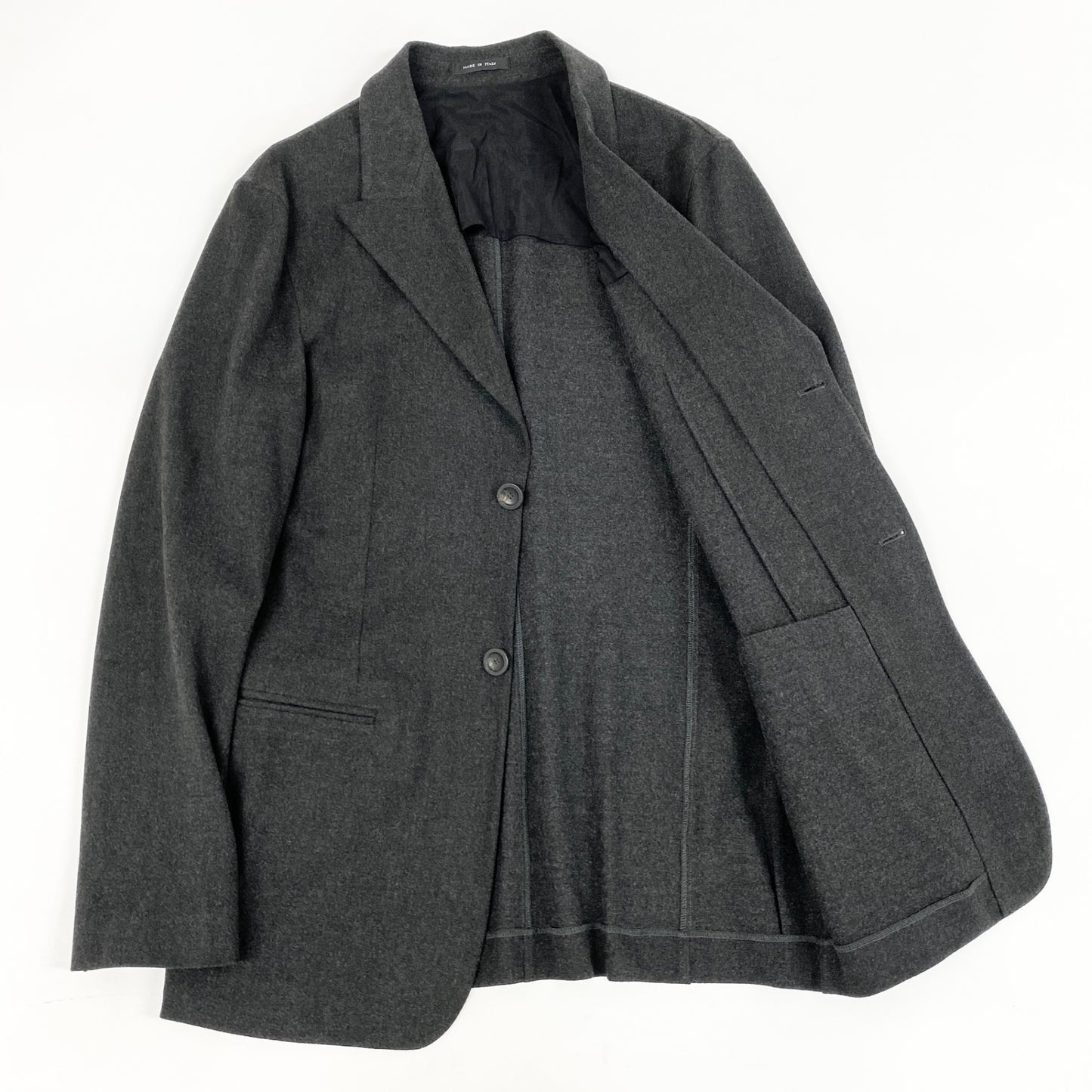 30h29 EMPORIO ARMANI エンポリオアルマーニ スーツセットアップ 上下セットアップ イタリア製 50サイズ グレー メンズ 男性用u02t