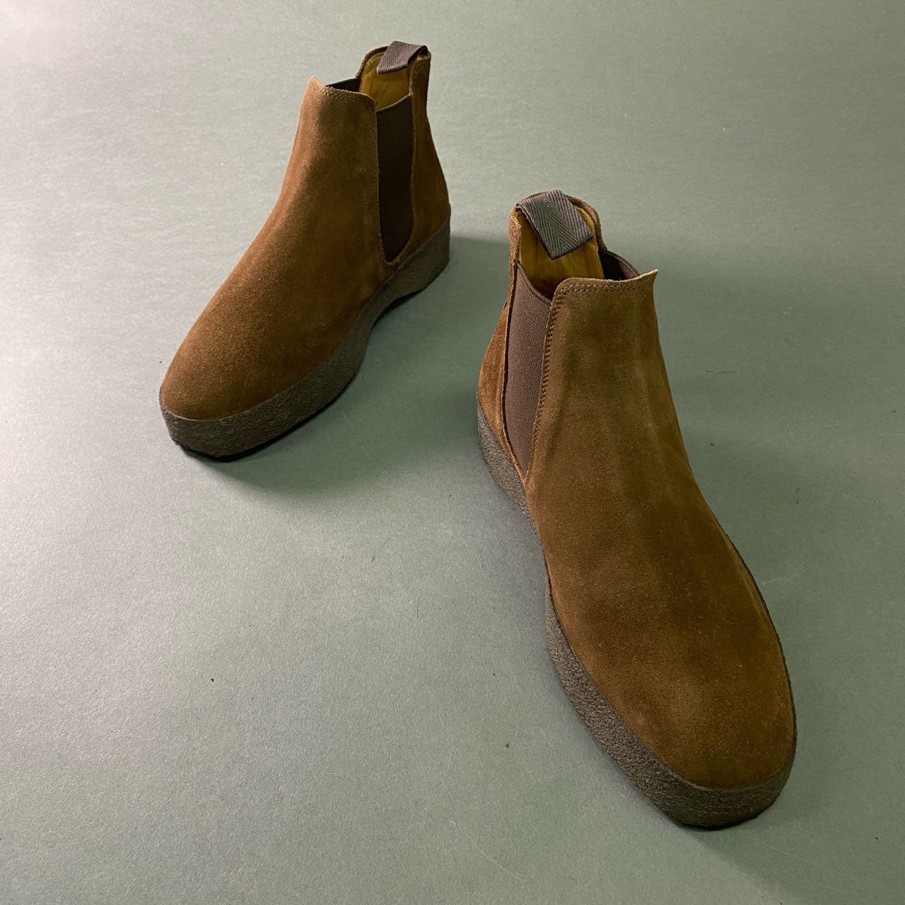 2b27 SANDERS サンダース ADAM CHELSEA BOOT チェルシー サイドゴアブーツ スエードレザー 6 1/2 ブラウン 本革