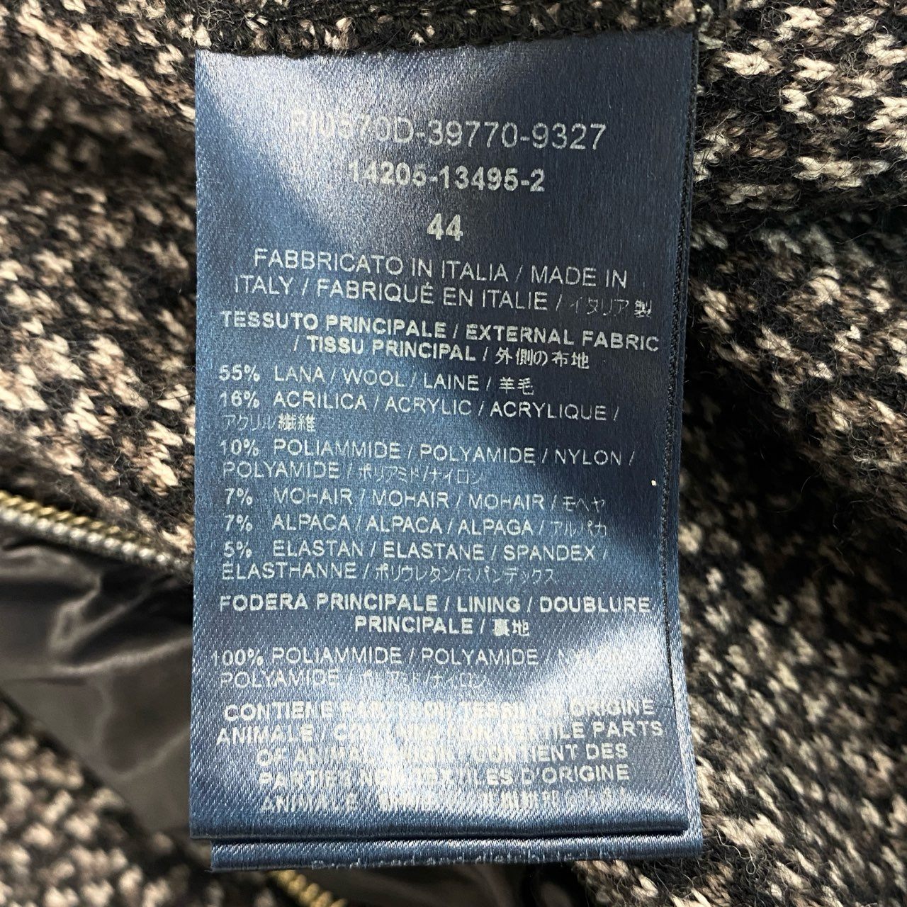 26g2 HERNO ヘルノ 素材切替 ダウンジャケット コート アウター PI0570D 44 グレー ブラック レディース