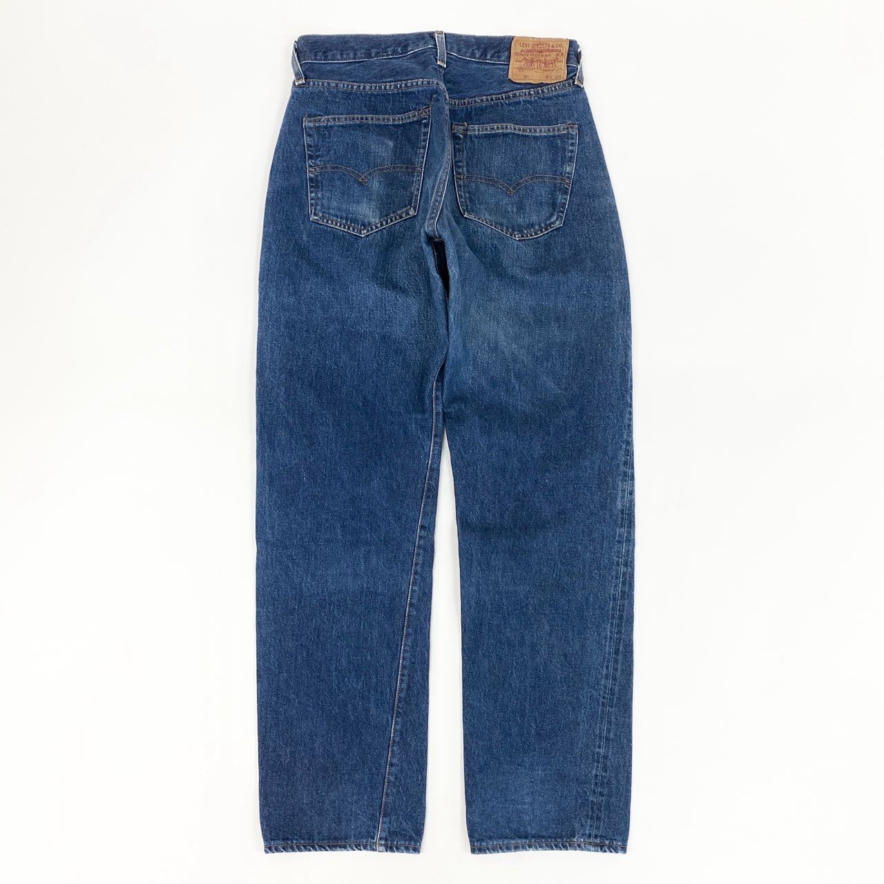49f2 Levi's リーバイス BIG E ボタン裏 555 バレンシア工場製 92年 90s 501 ストレートデニムパンツ ボトムス ジーンズ USA製 セルビッチ W32 L36 インディゴ コットン