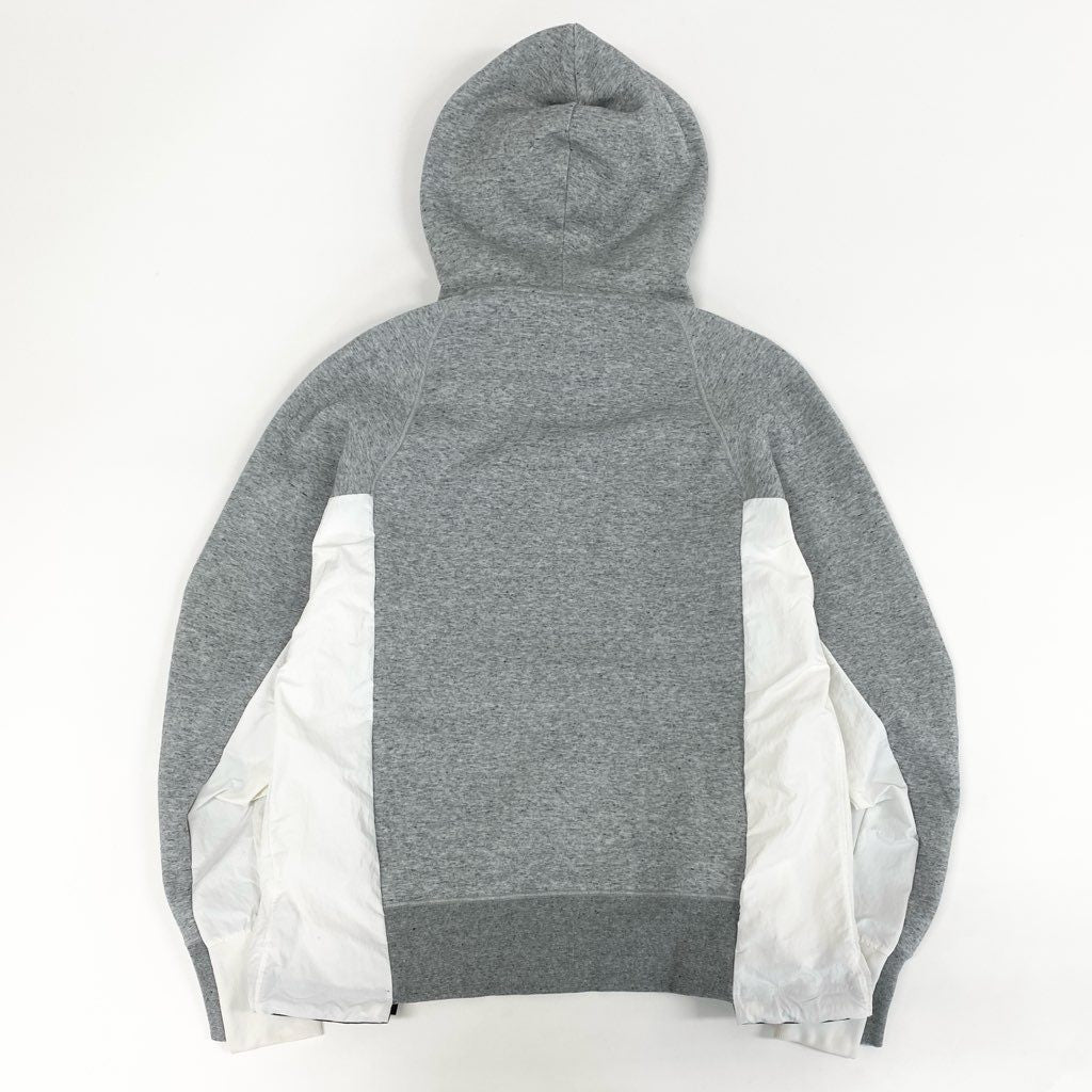 21d6 NIKE × sacai ナイキ サカイ コラボ AS Unisex NRG HOODIE ドッキング プルオーバーパーカー フーディ CZ4695-063 XS グレー