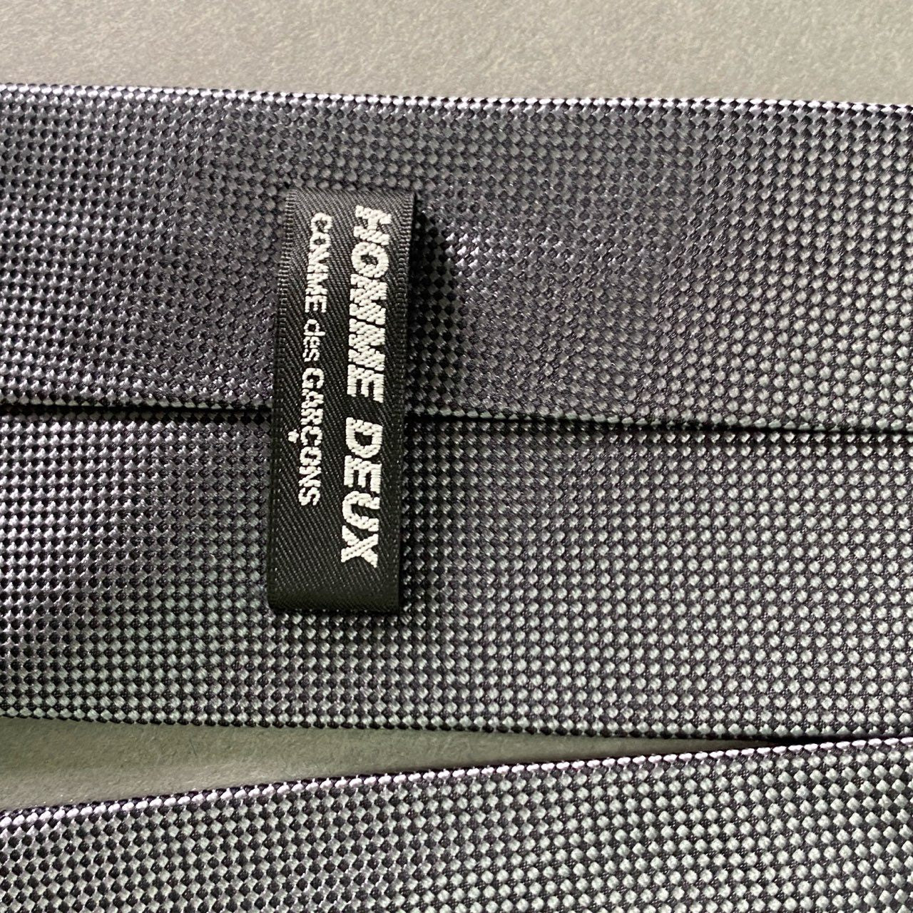 g24 COMME des GARCONS HOMME DEUX コムデギャルソンオムドゥ 市松模様 ネクタイ グレー メンズ ドレス フォーマル_