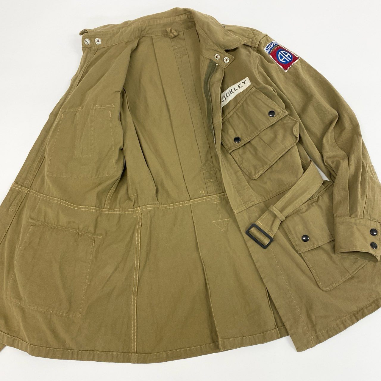6f11 Buzz Rickson’s バズリクソンズ パラシュートジャケット 空挺ジャケット ミリタリー 1942モデル 55-C-35826 38R カーキ ブラウン系