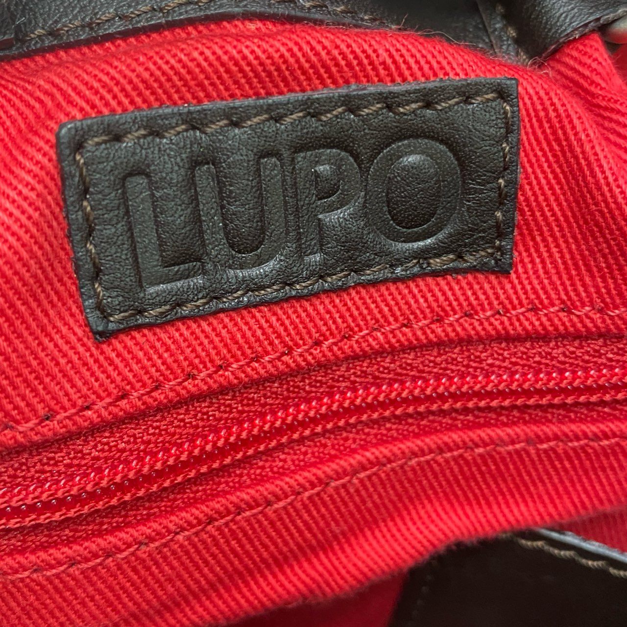 Ae19 LUPO ルポ 蛇腹 じゃばらデザイン レザートートバッグ ハンドバッグ ブラウン レザー スペインブランド レディース 女性用 鞄