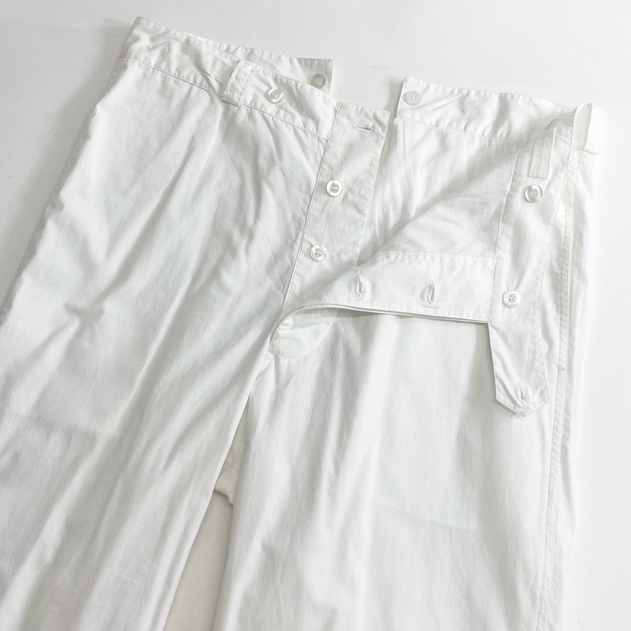 54c23 《未使用》 定価¥19,800 SEEALL シーオール MINER PANTS マイナーパンツ 46 ホワイト タグ付き SAU23 PT382