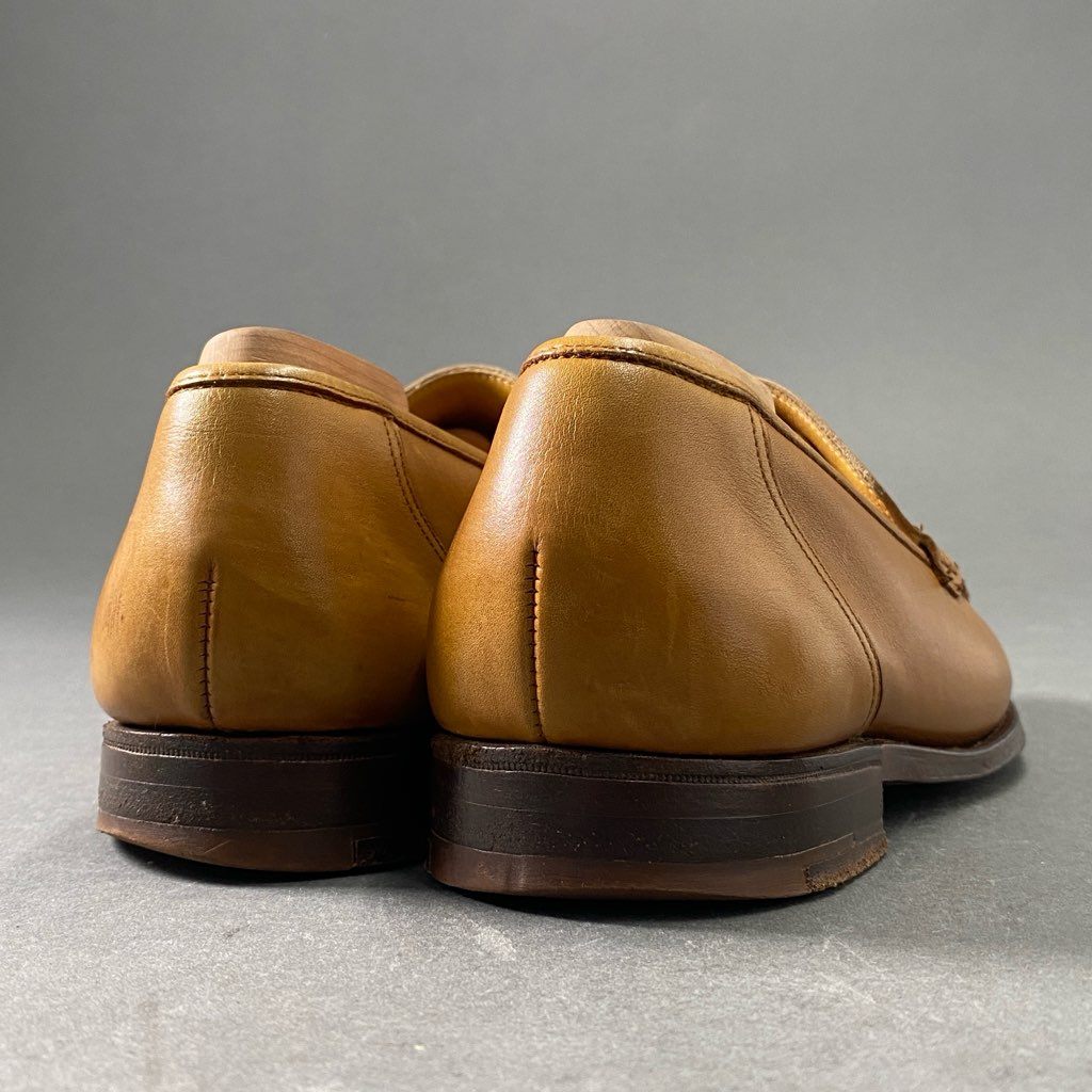 2f2 CROCKETT&JONES クロケットアンドジョーンズ コブラヴァンプ ローファー 6E キャメル レザー leather シューズ イングランド製