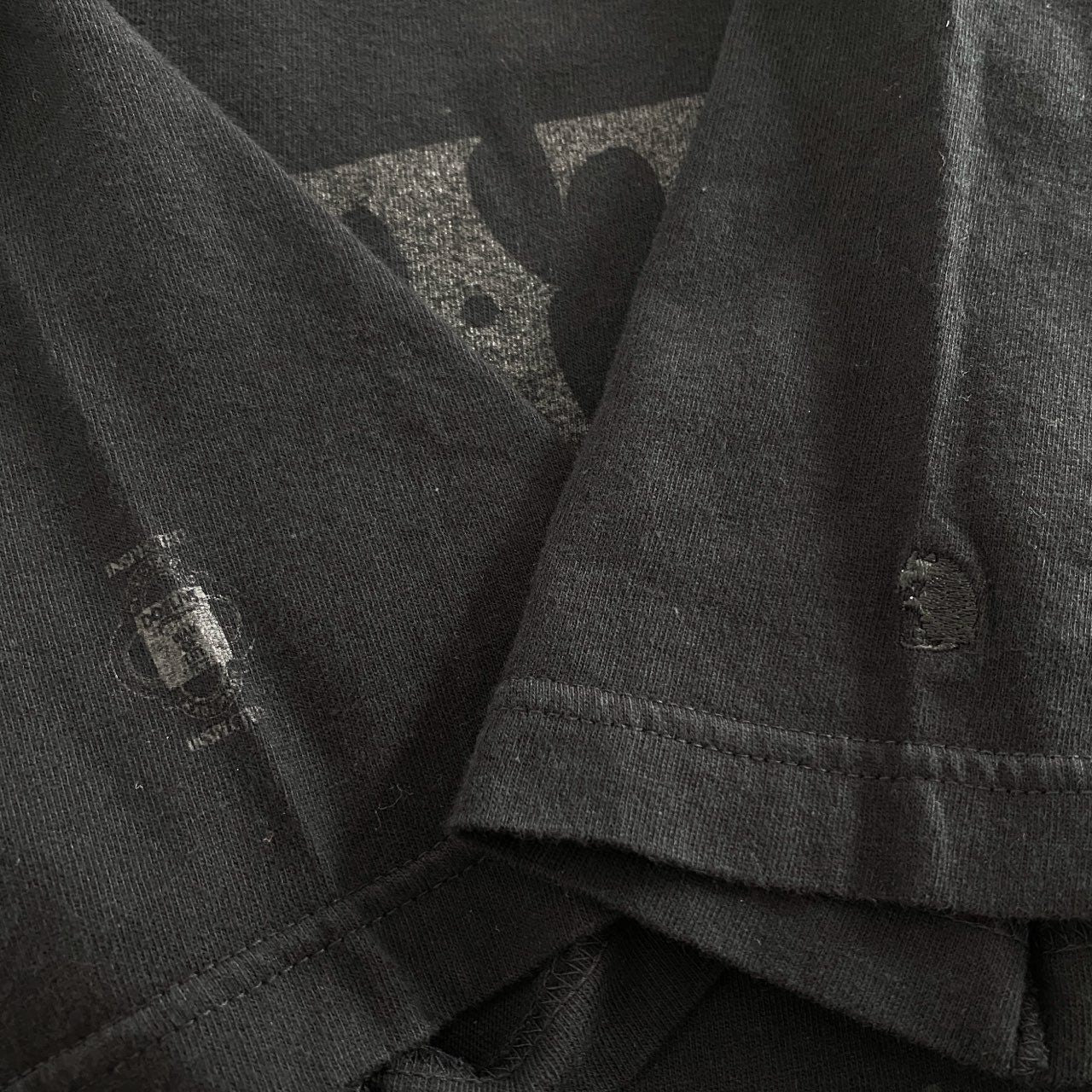 59g26 RATS ラッツ クルーネック Tシャツ 半袖カットソー ショートスリーブ ロゴプリント トップス ブラック