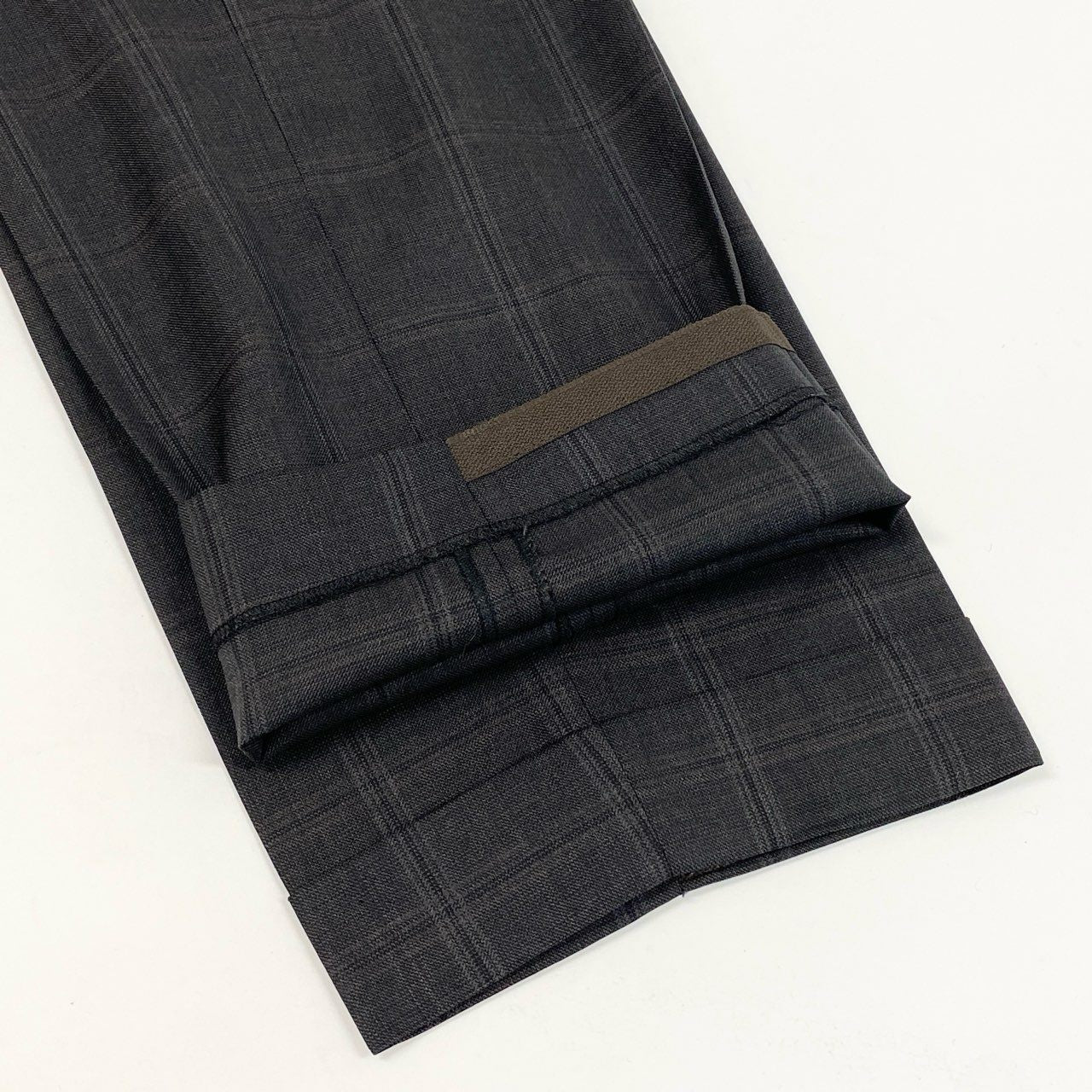 38d28 TOM FORD トムフォード シングルスーツ セットアップ チェック柄 24YA4C サイズ52 7R グレー ウール100% イタリア製